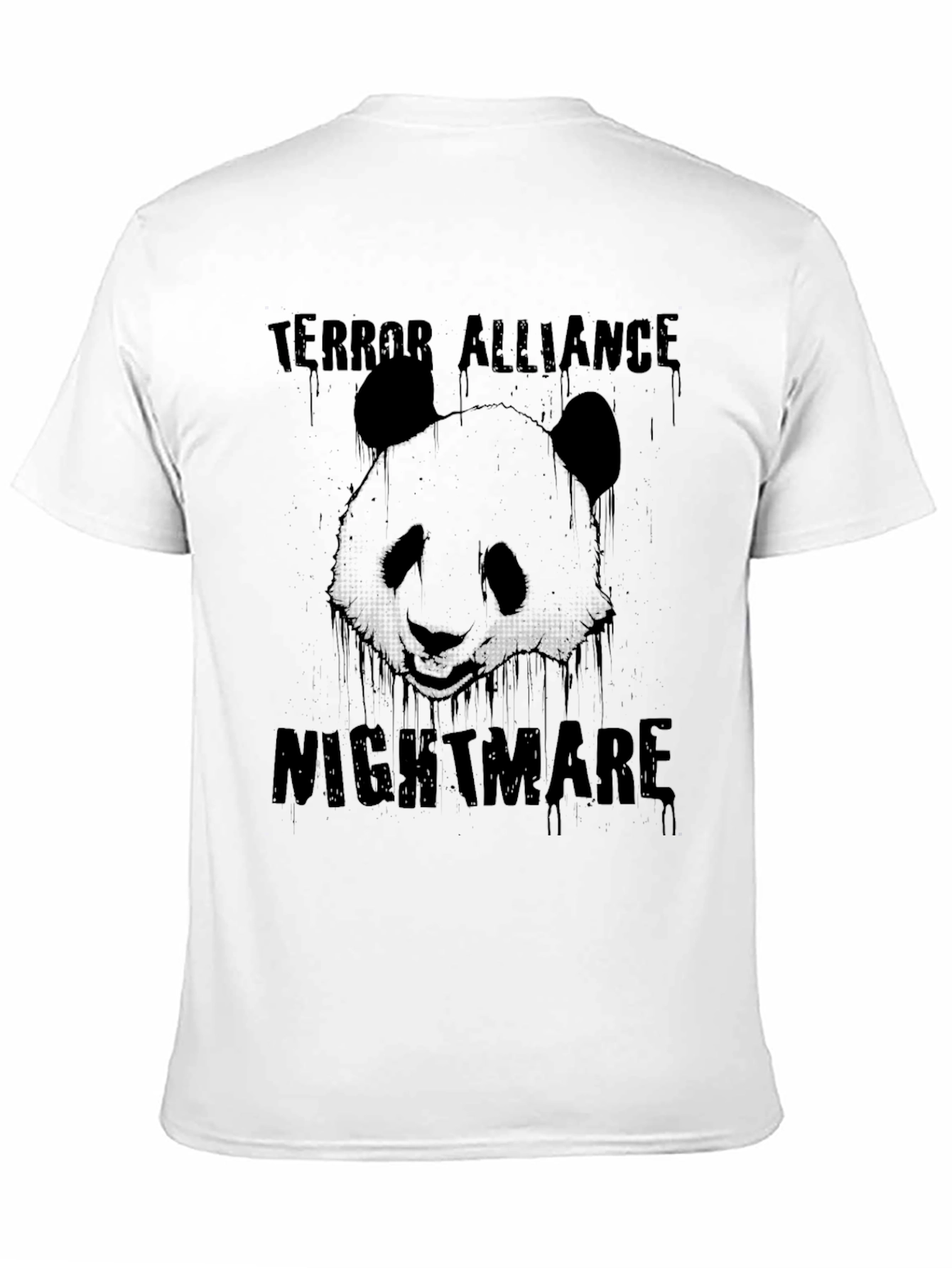 Terror Alliance Nightmare Panda Graphic Tee - Black