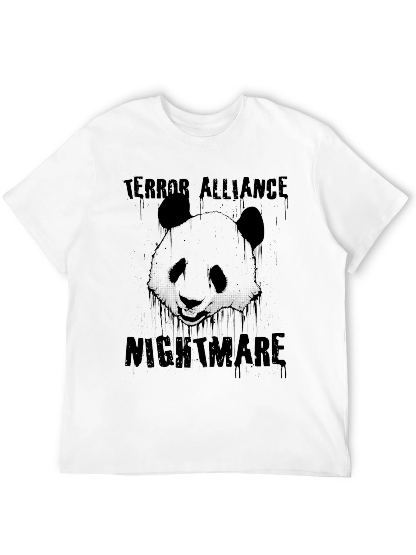 Terror Alliance Nightmare Panda Graphic Tee - Black