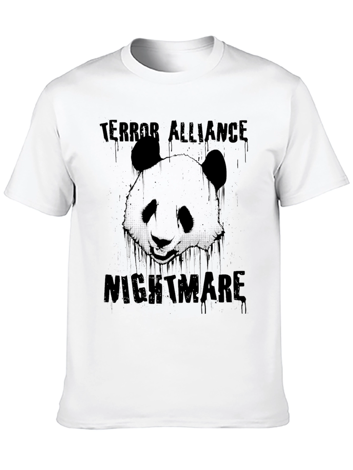 Terror Alliance Nightmare Panda Graphic Tee - Black