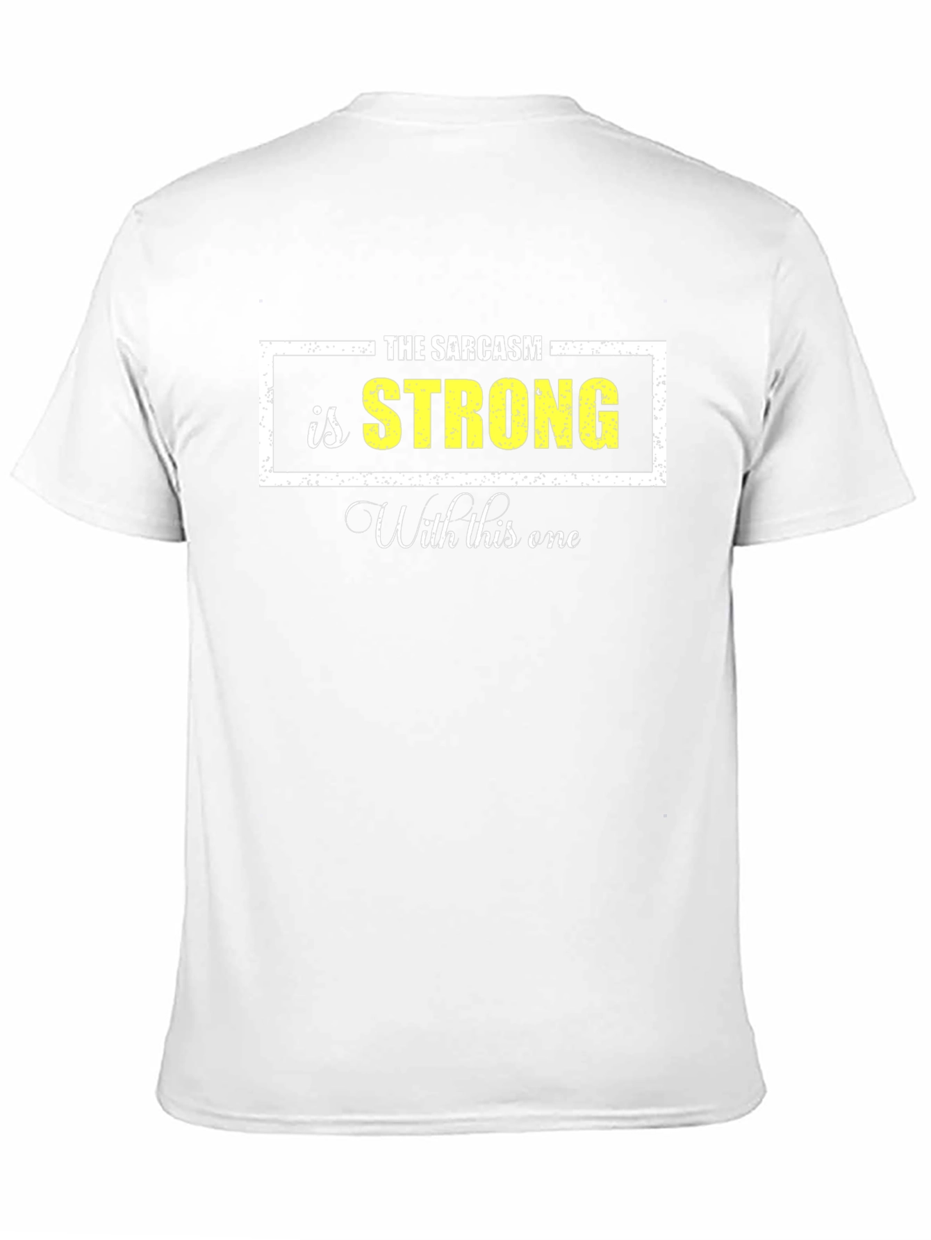 Sarcasm Strong Graphic Tee - Black Cotton Blend
