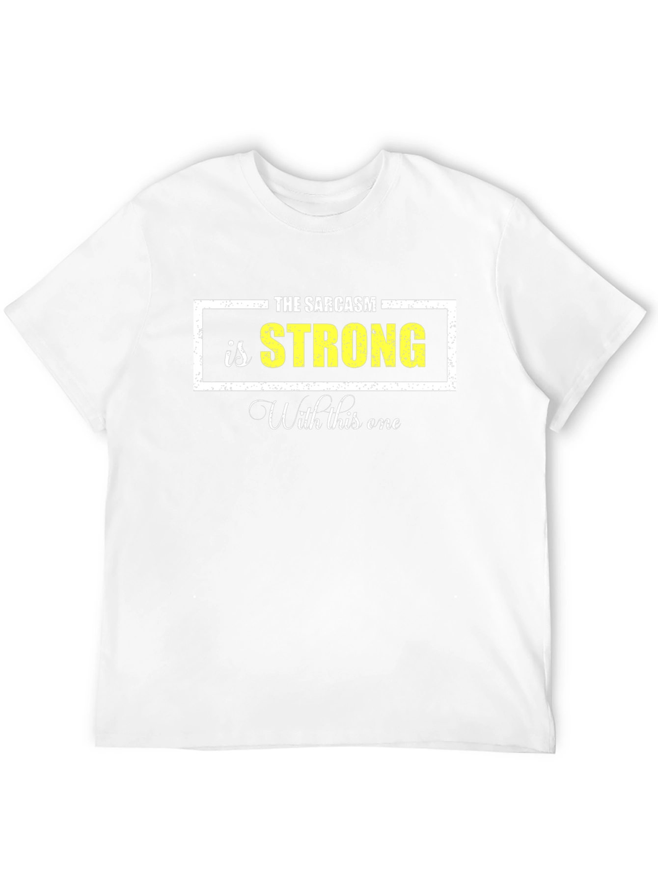 Sarcasm Strong Graphic Tee - Black Cotton Blend