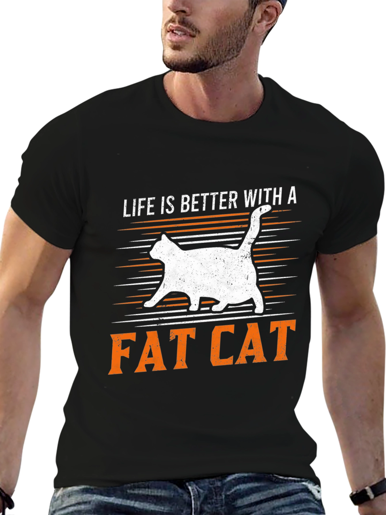 Life is Better with a Fat Cat T-Shirt