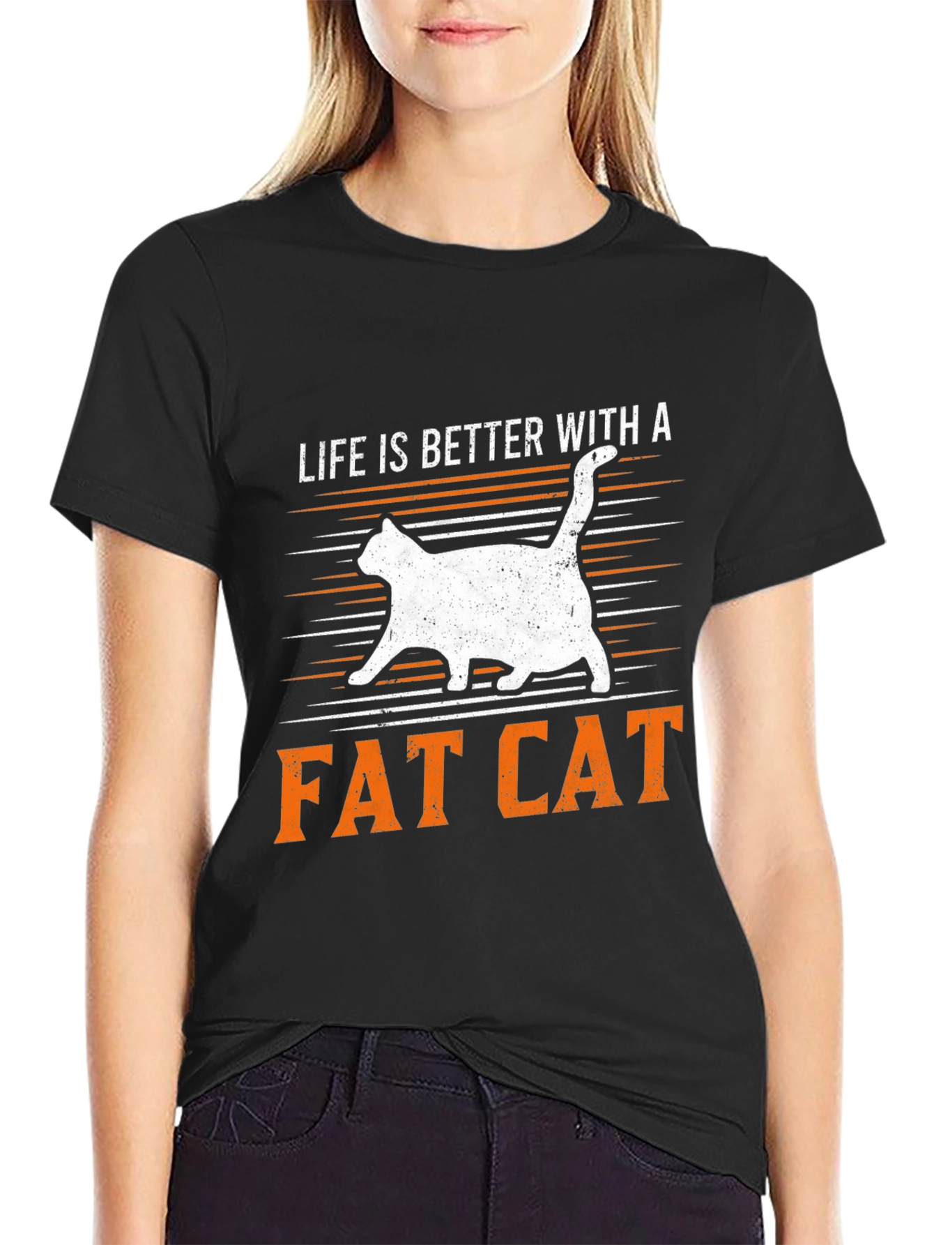 Life is Better with a Fat Cat T-Shirt
