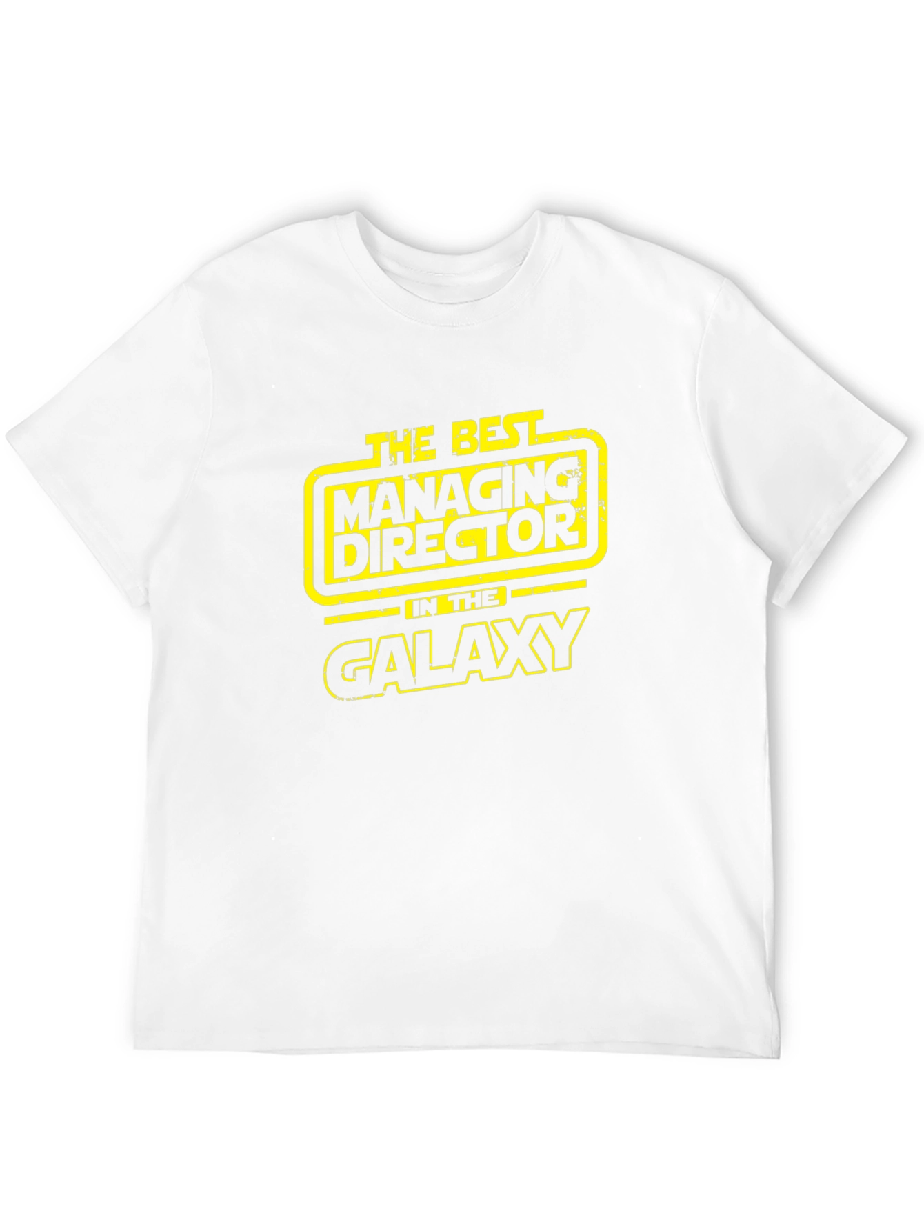 Best Managing Director in Galaxy Black T-Shirt