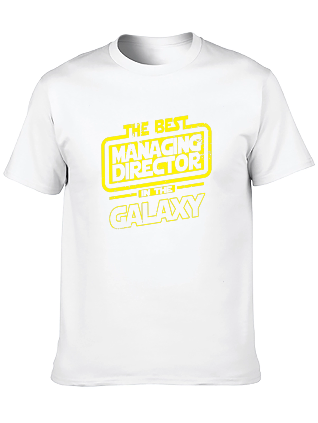 Best Managing Director in Galaxy Black T-Shirt