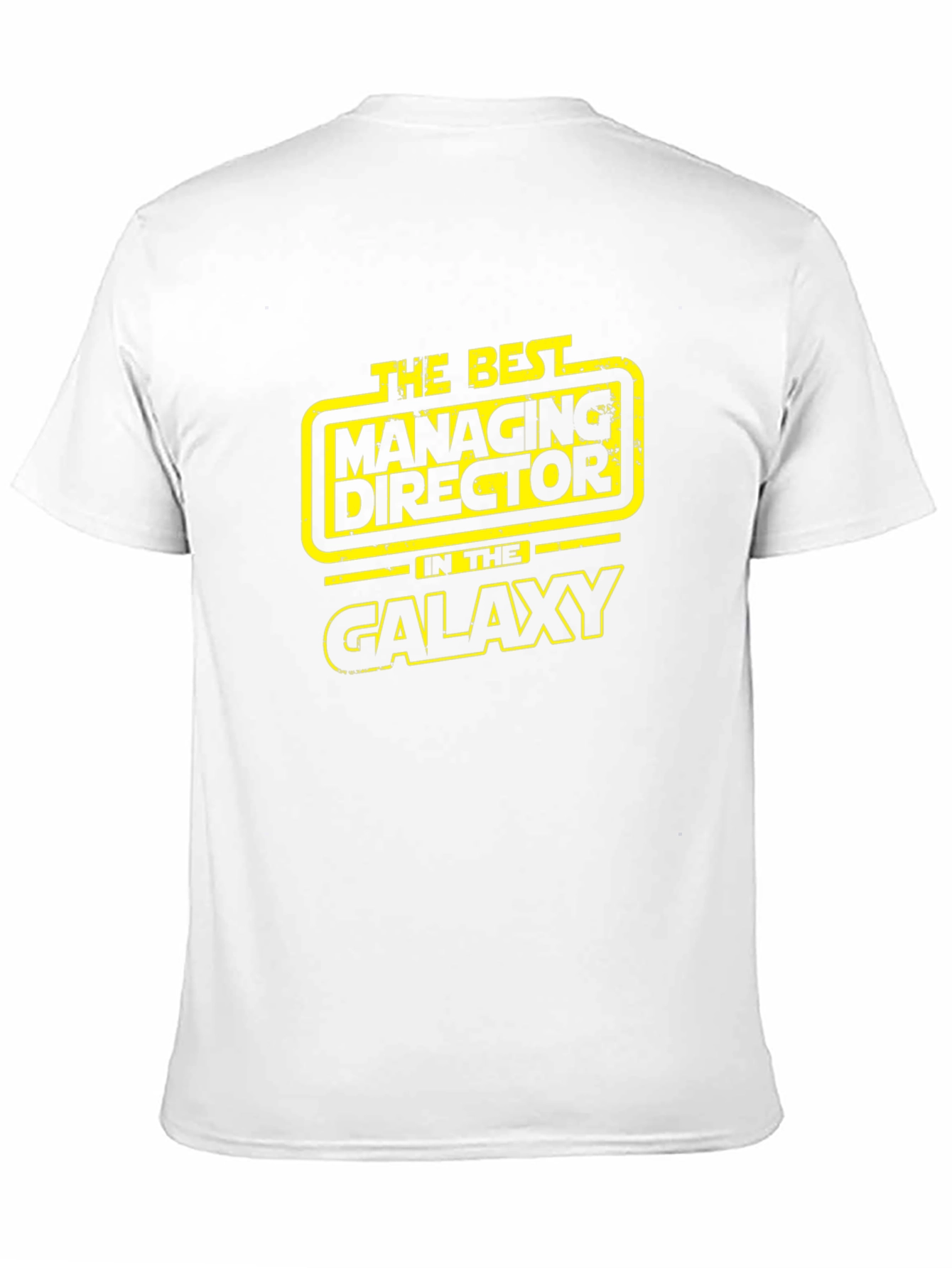 Best Managing Director in Galaxy Black T-Shirt