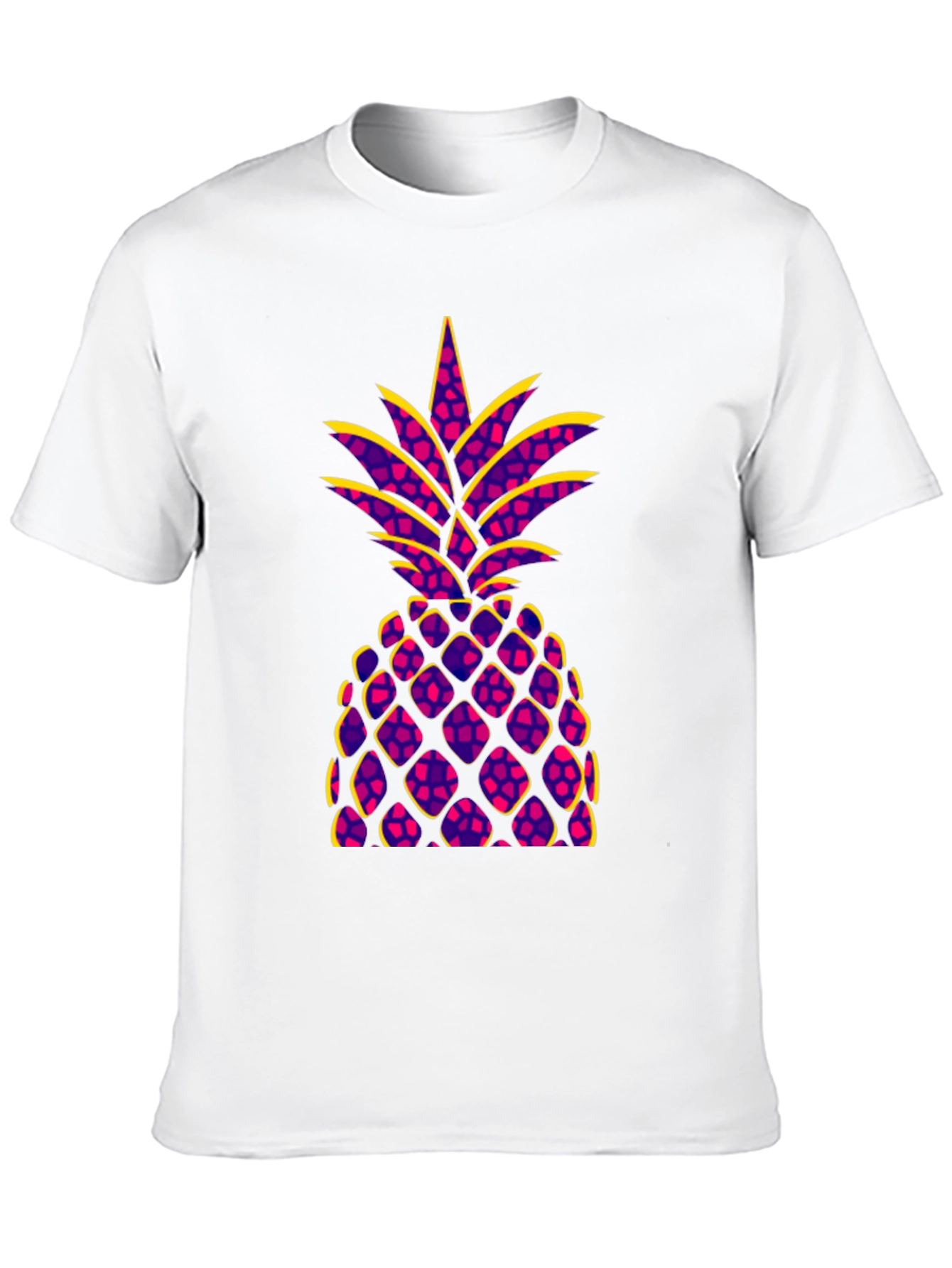 Funky Pineapple Graphic Tee - Black