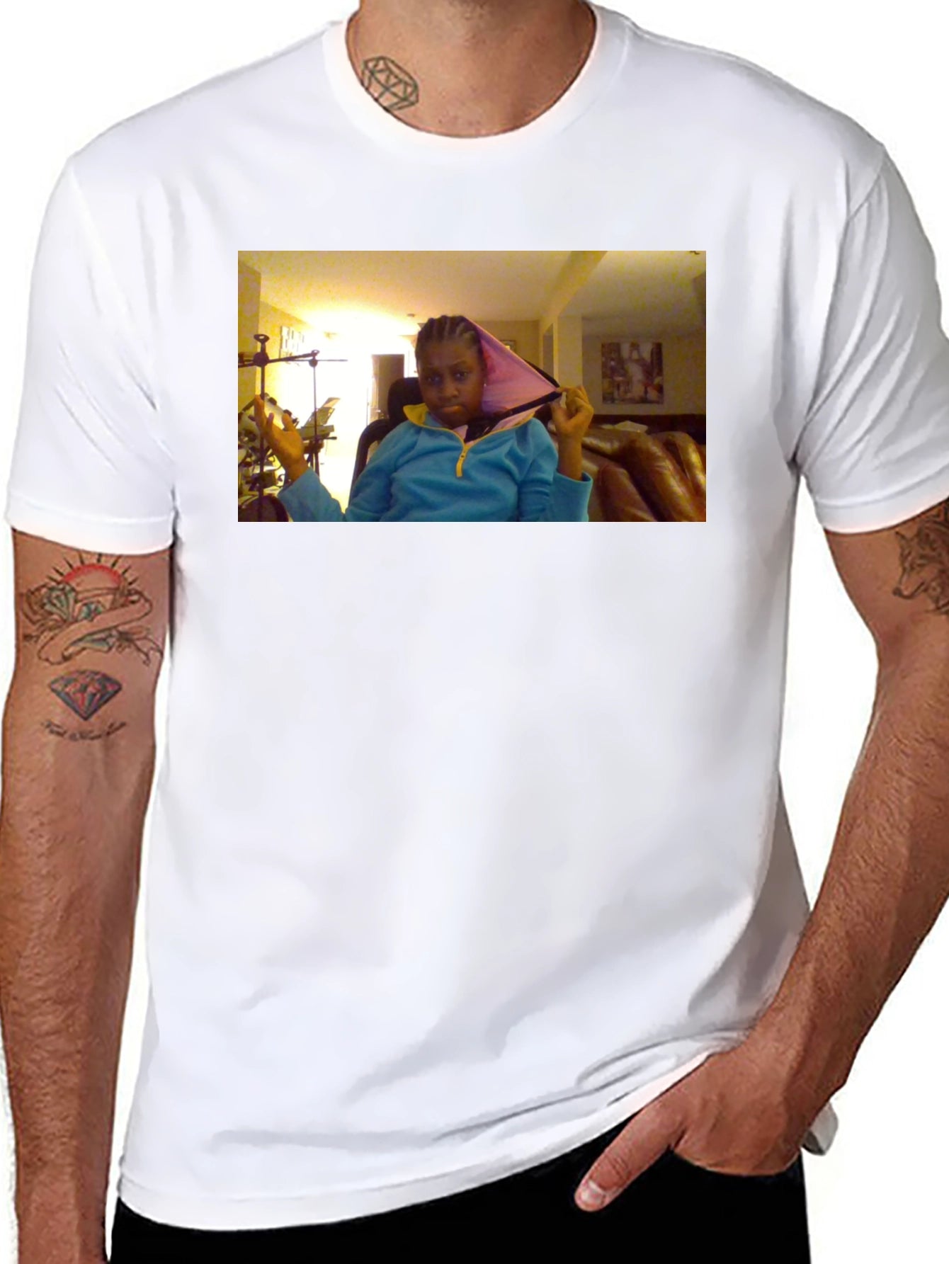 Novelty T-Shirt with Unique Graphic