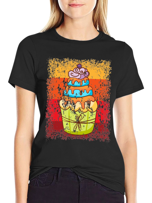 Retro Cupcake T-Shirt - Sweet Treat Tee