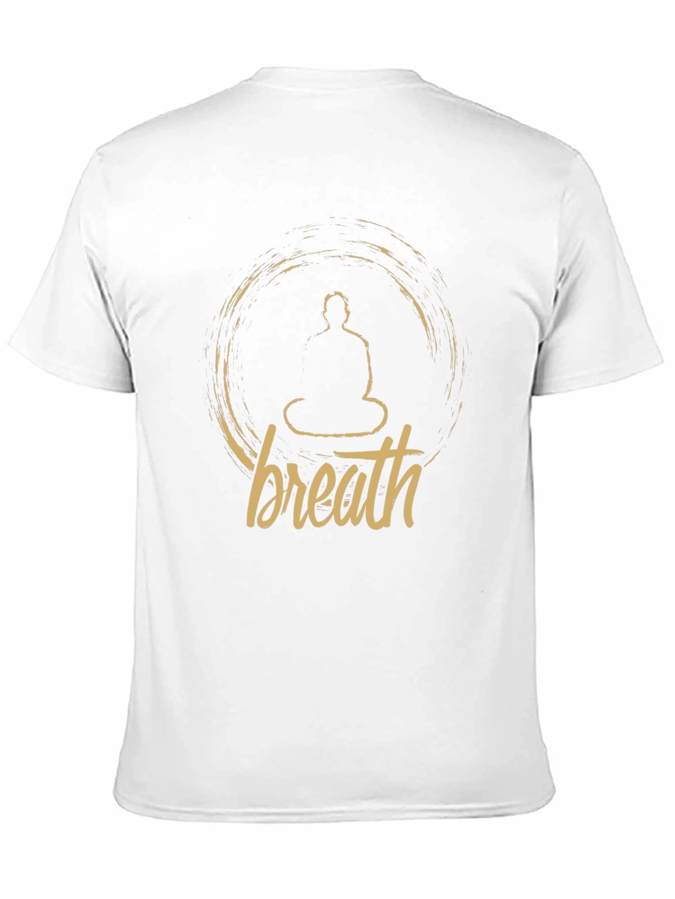 Breath Buddha Meditation Black T-Shirt