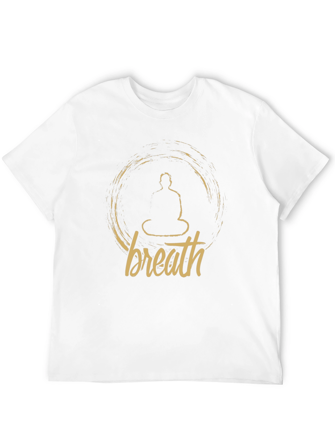 Breath Buddha Meditation Black T-Shirt