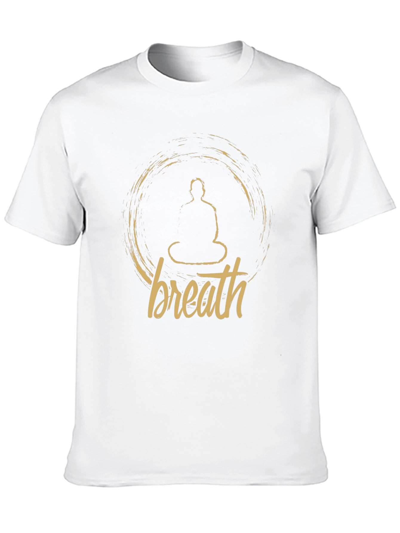 Breath Buddha Meditation Black T-Shirt