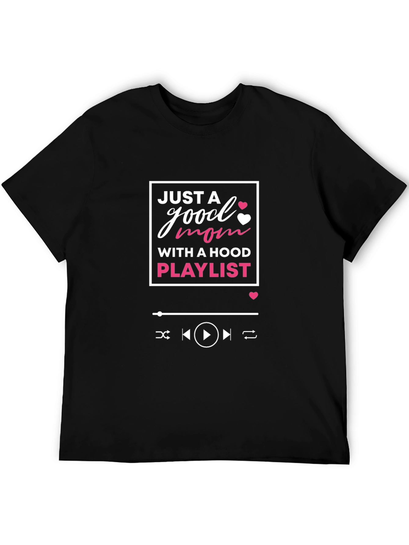 Good Mom with a Hood Playlist T-Shirt