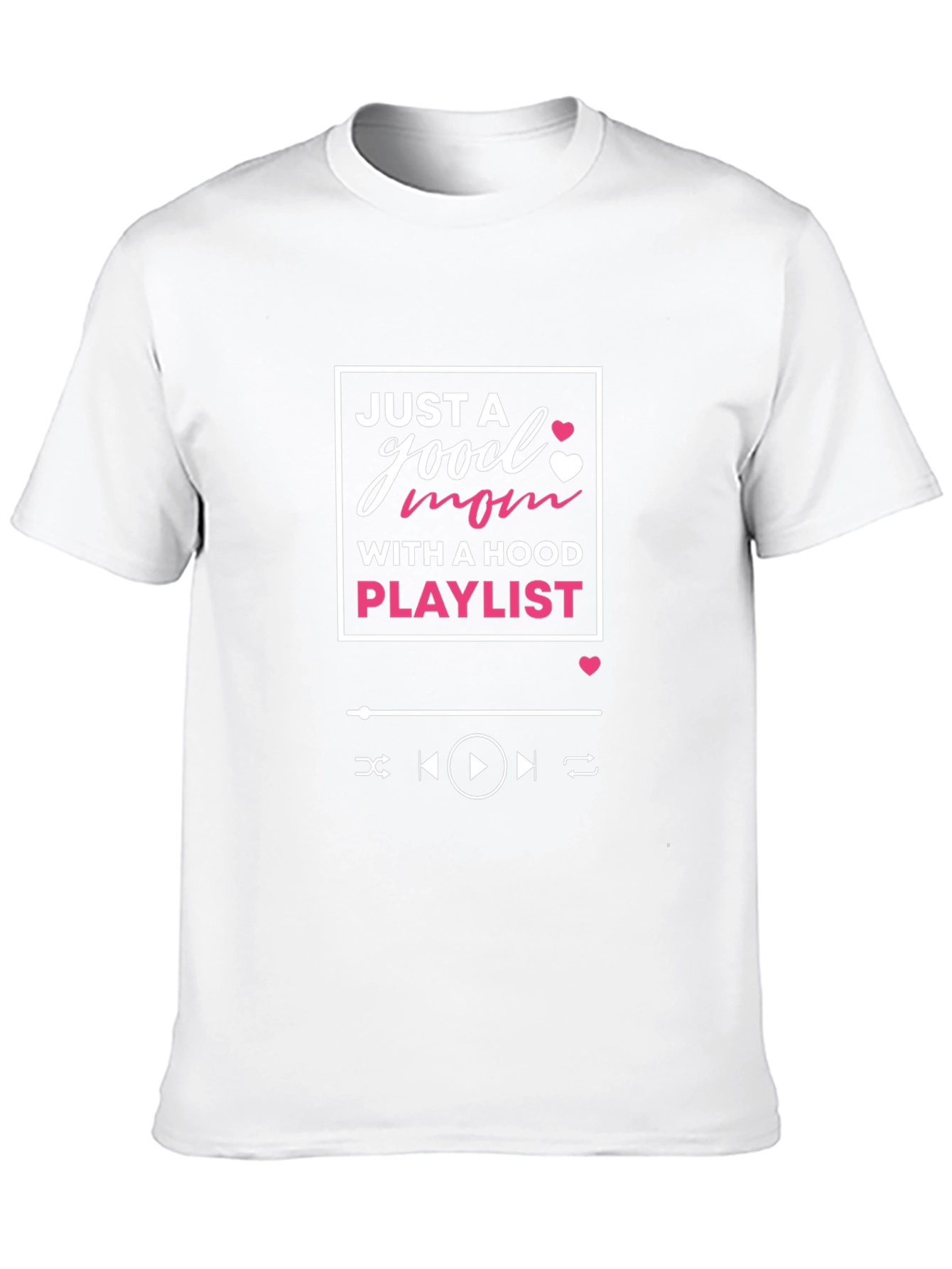 Good Mom with a Hood Playlist T-Shirt