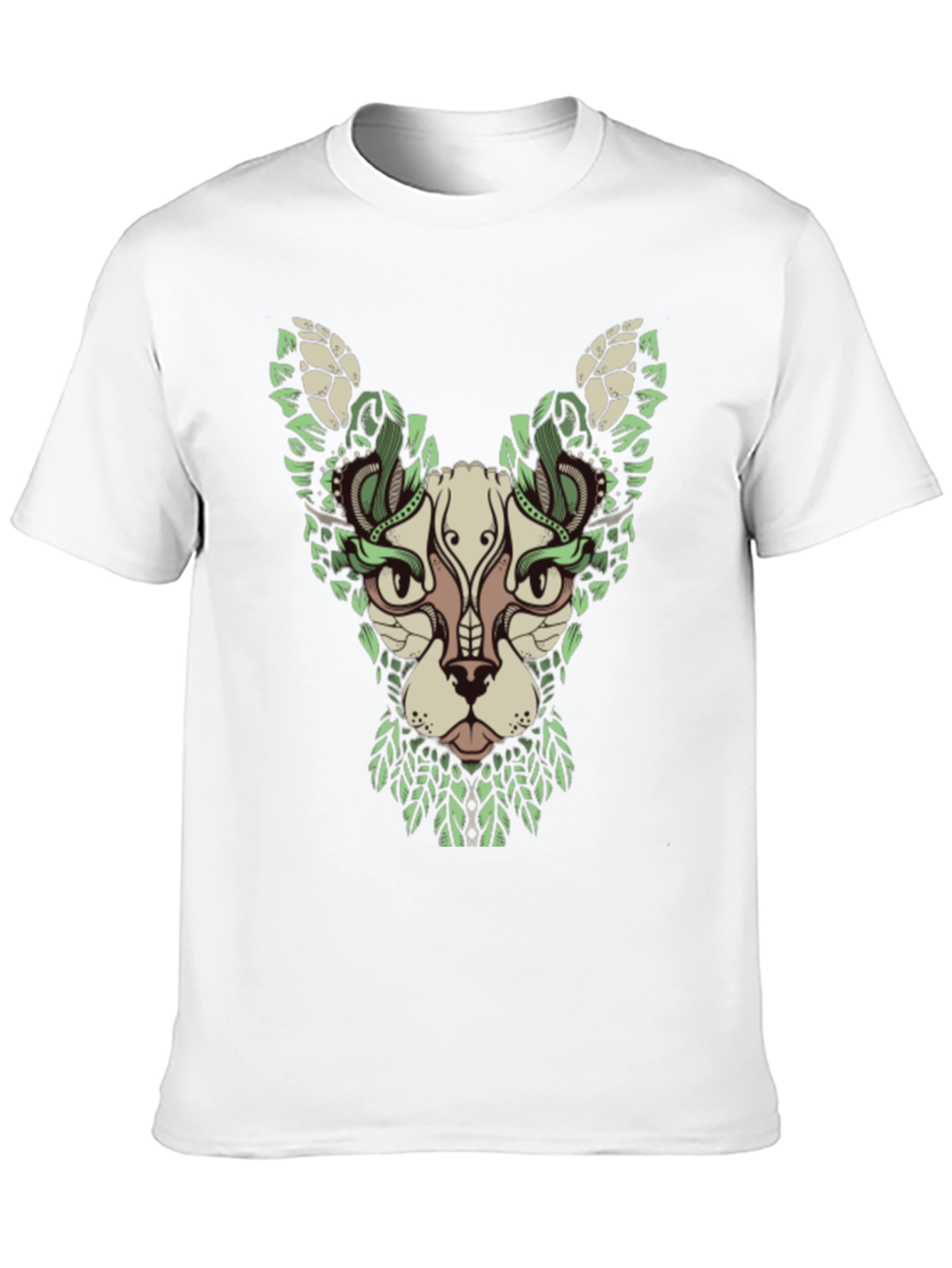 Botanical Cat Graphic T-Shirt