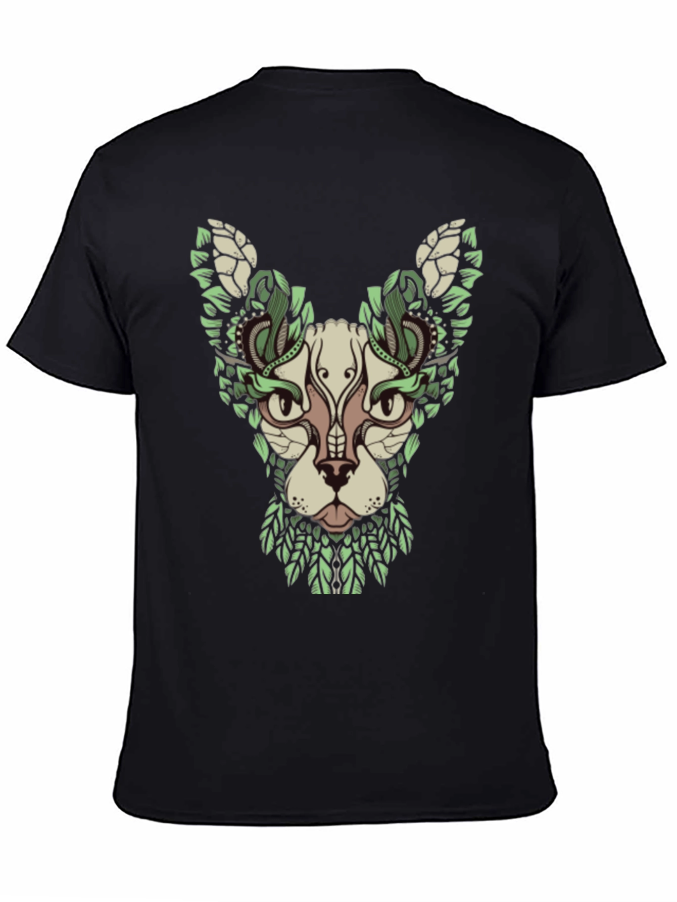 Botanical Cat Graphic T-Shirt