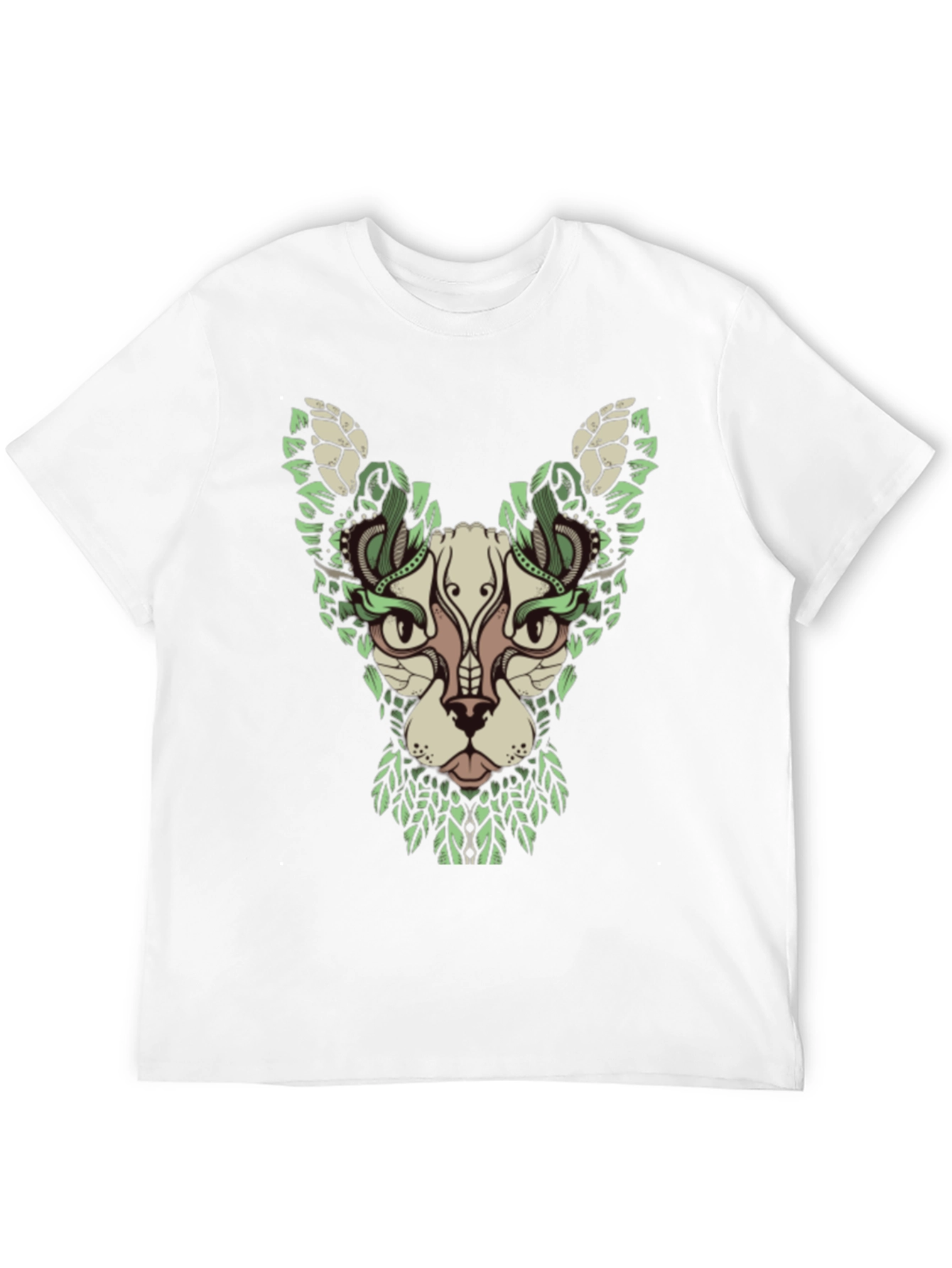 Botanical Cat Graphic T-Shirt