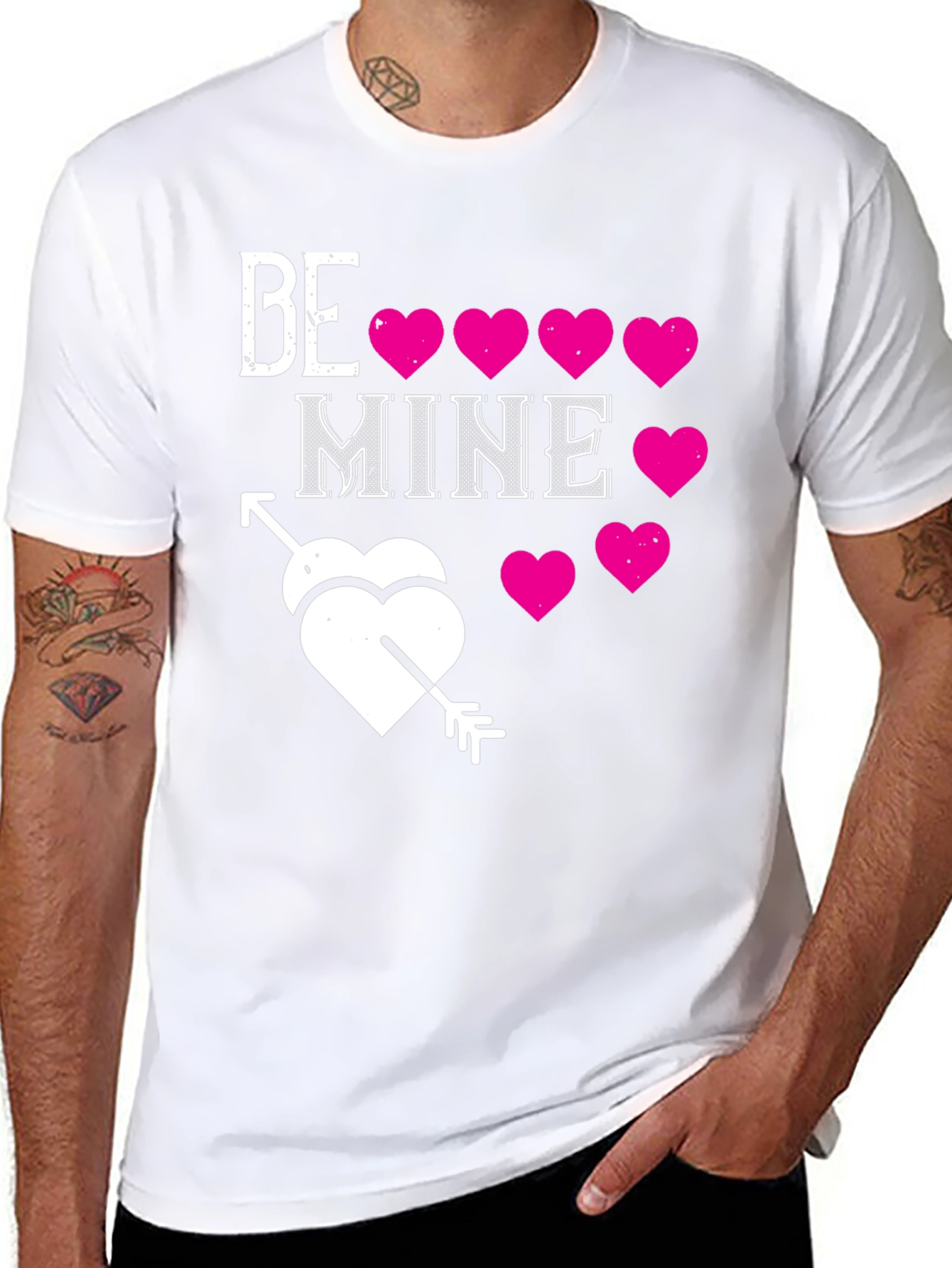 Be Mine T-Shirt - Valentines Day Heart Tee