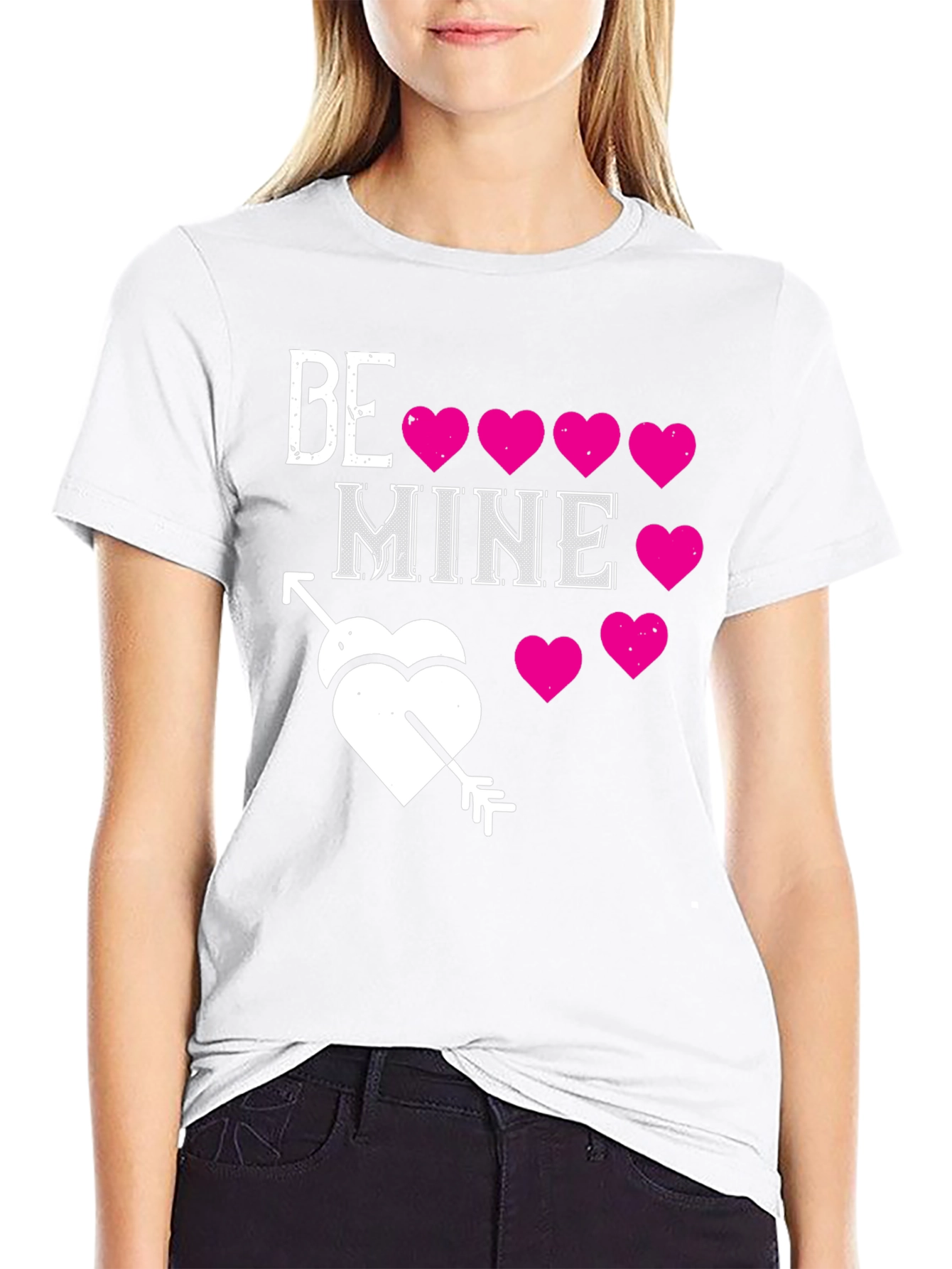 Be Mine T-Shirt - Valentines Day Heart Tee