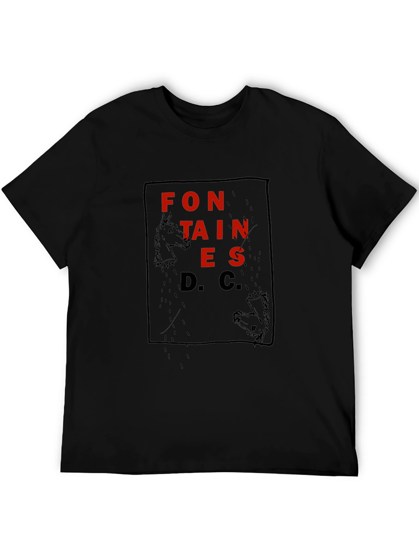 Fontaines D.C. Graphic Black T-Shirt
