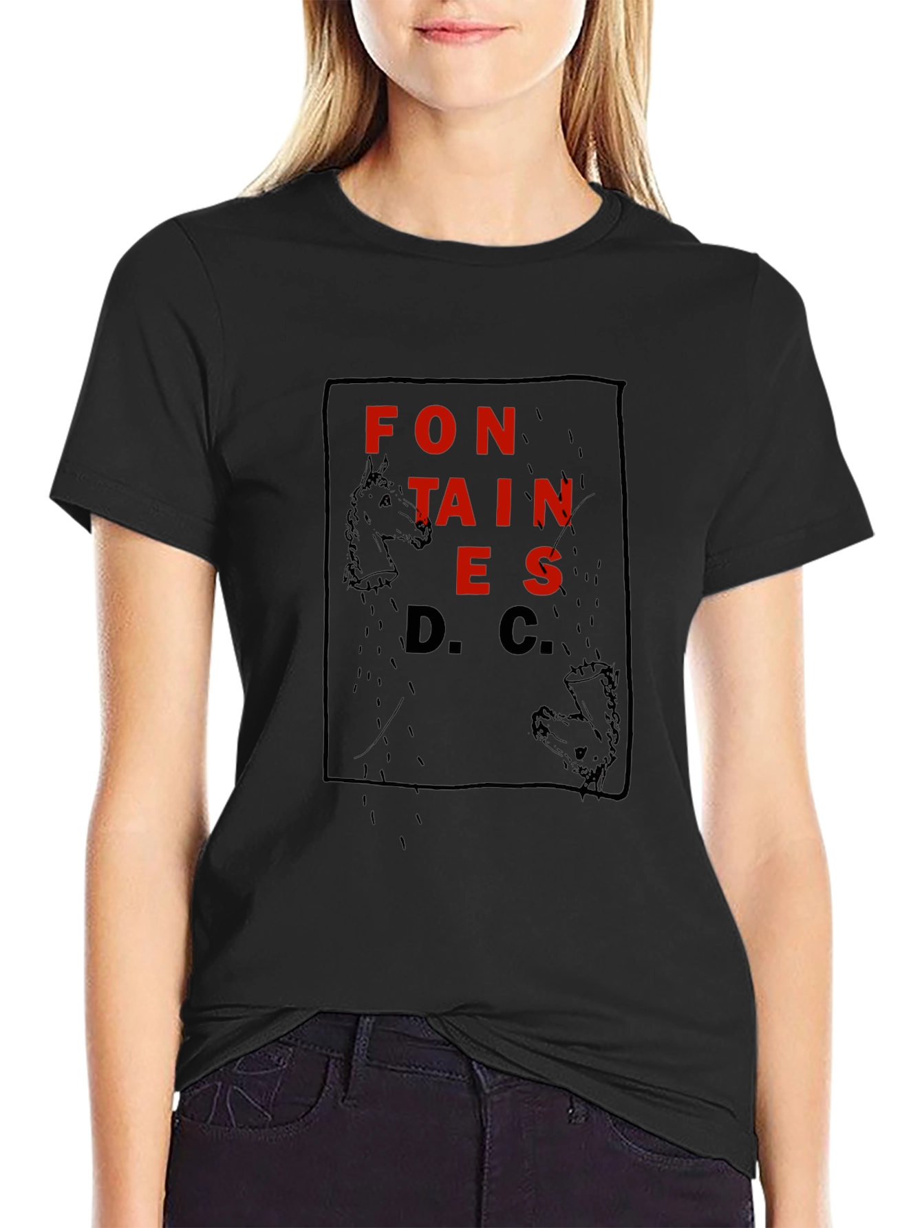 Fontaines D.C. Graphic Black T-Shirt