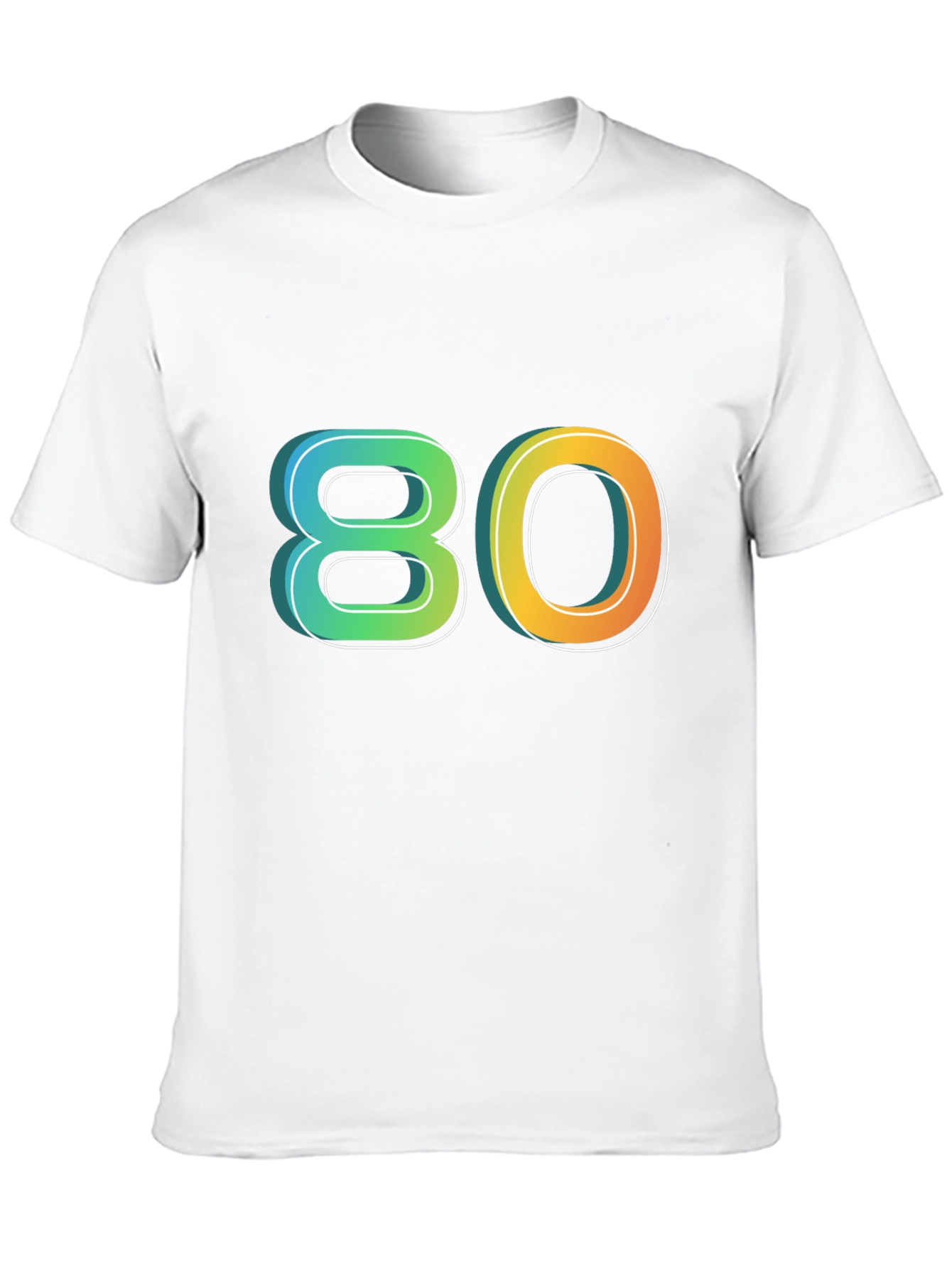 Retro 80s Graphic Tee - Black Cotton Blend