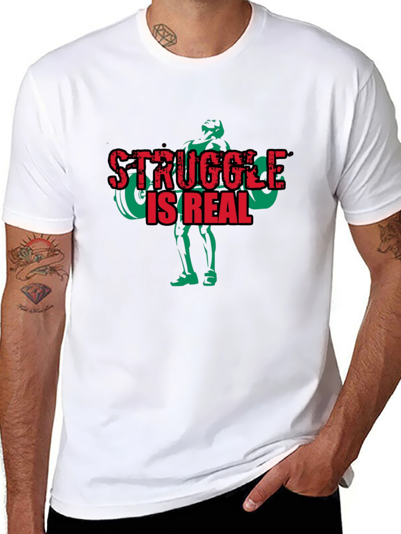Struggle is Real Weightlifting T-Shirt