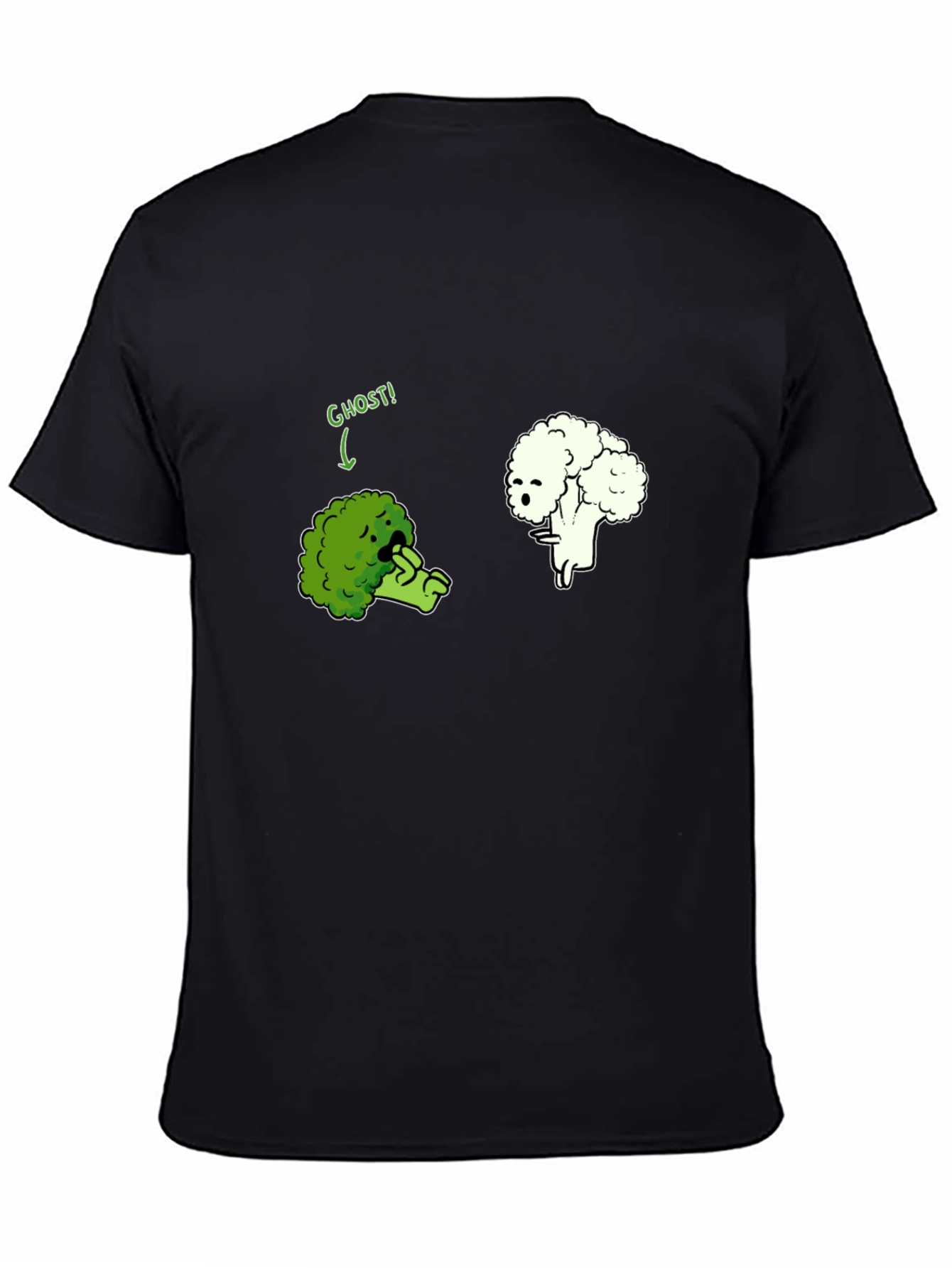 Broccoli Cauliflower Ghost Humor T-Shirt