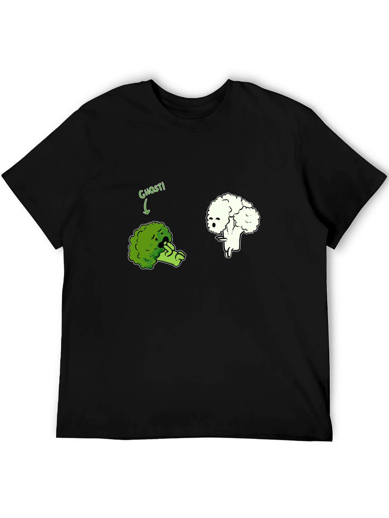Broccoli Cauliflower Ghost Humor T-Shirt