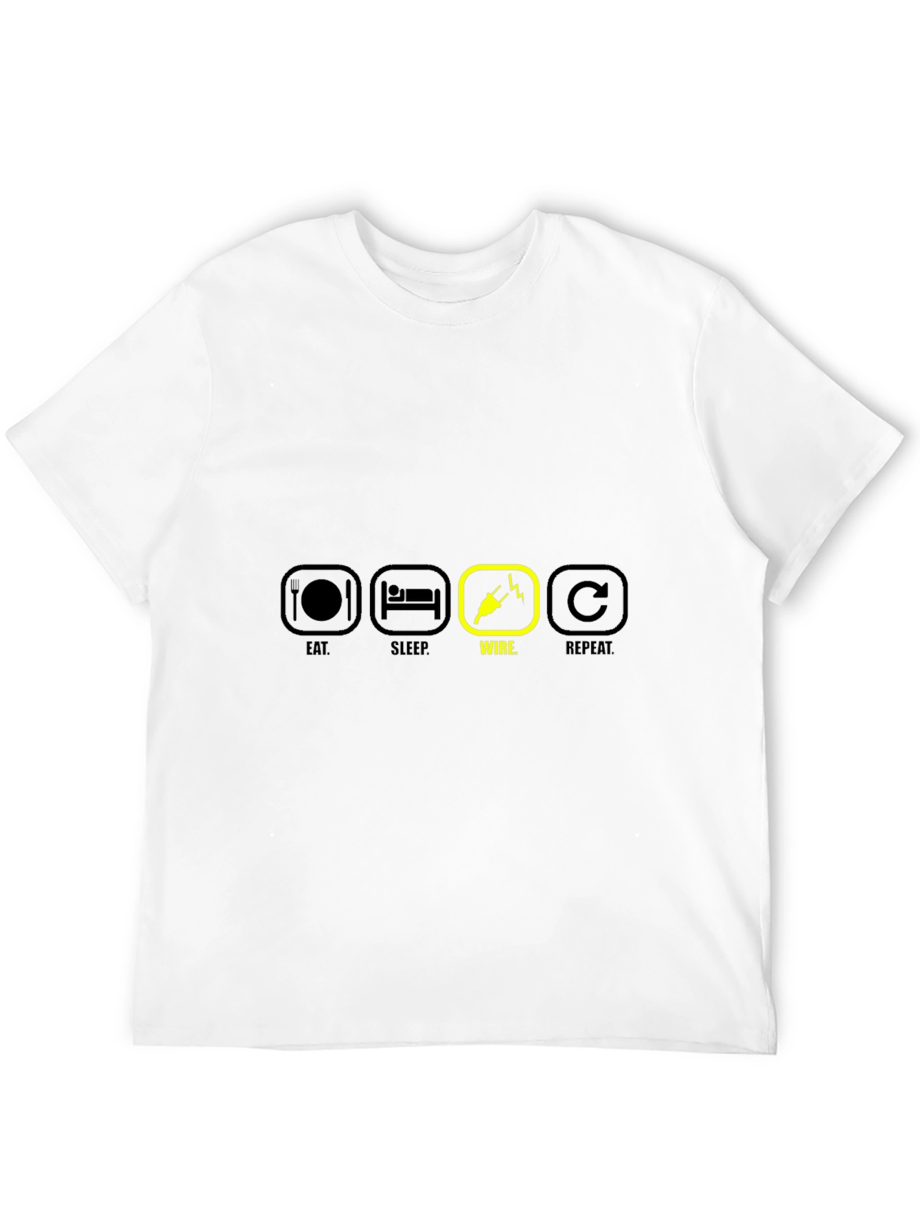 Eat Sleep Wire Repeat T-Shirt Electrician Gift