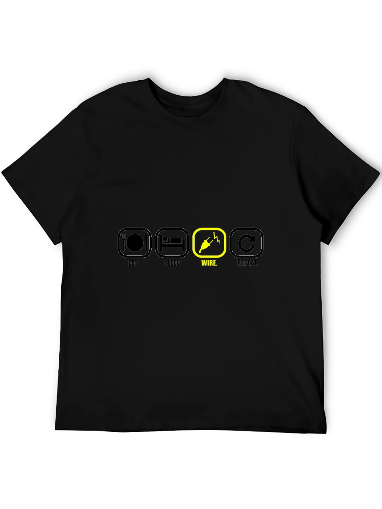 Eat Sleep Wire Repeat T-Shirt Electrician Gift