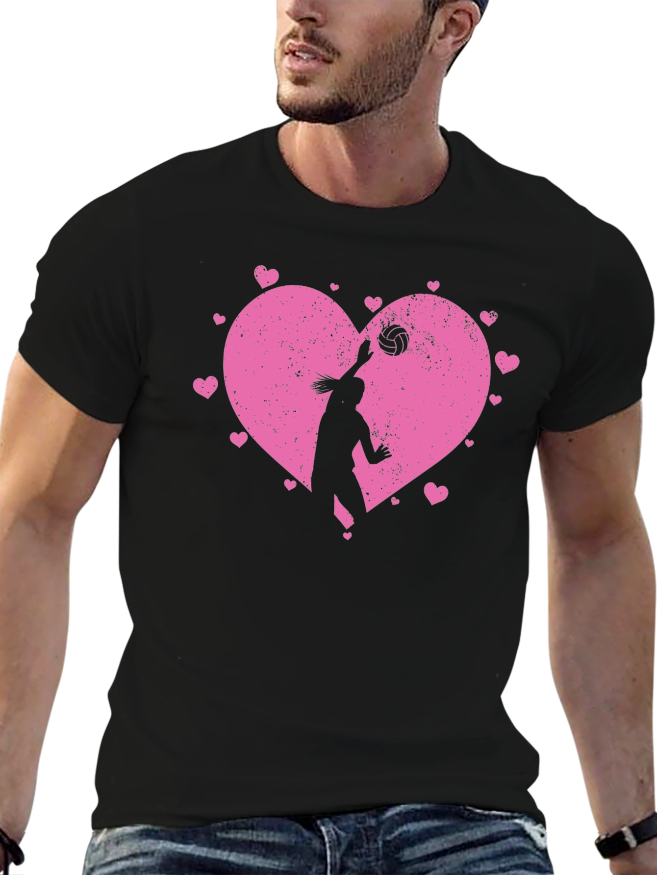 Volleyball Heart Graphic Tee