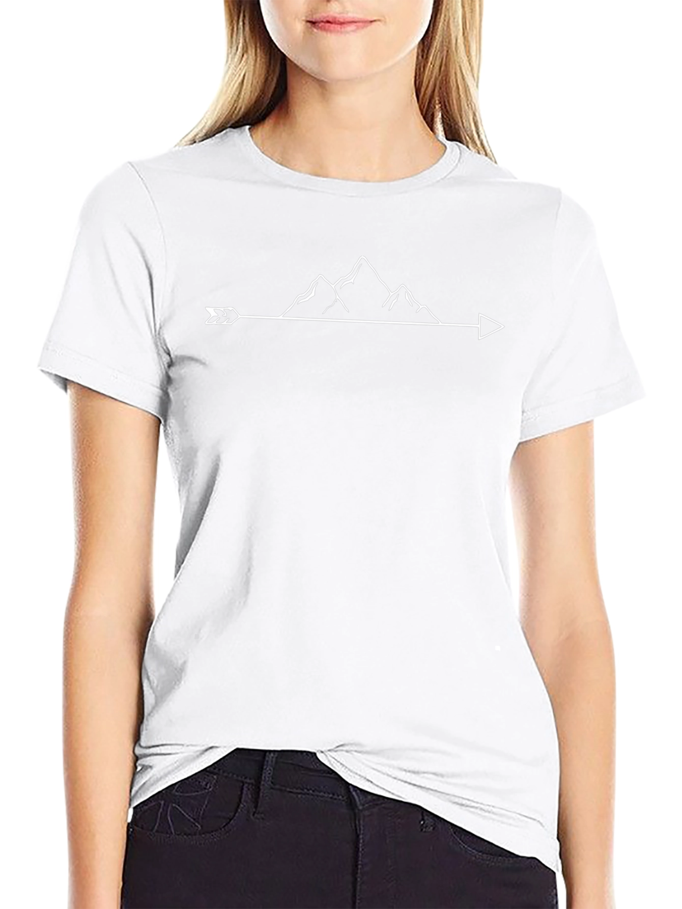 Mountain Arrow Graphic Tee - Nature Adventure Shirt
