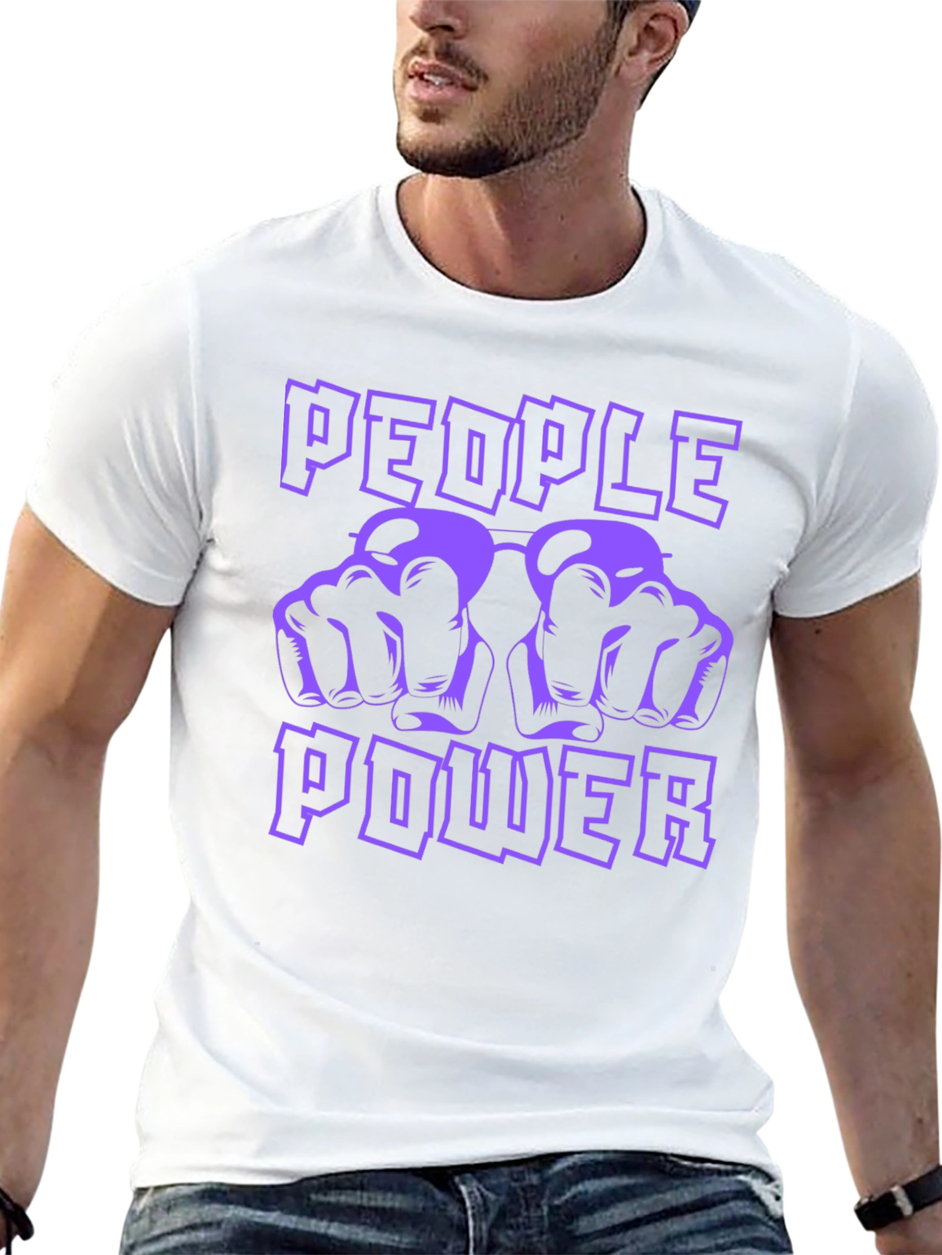 People Power Graphic T-Shirt - Bold Statement Tee