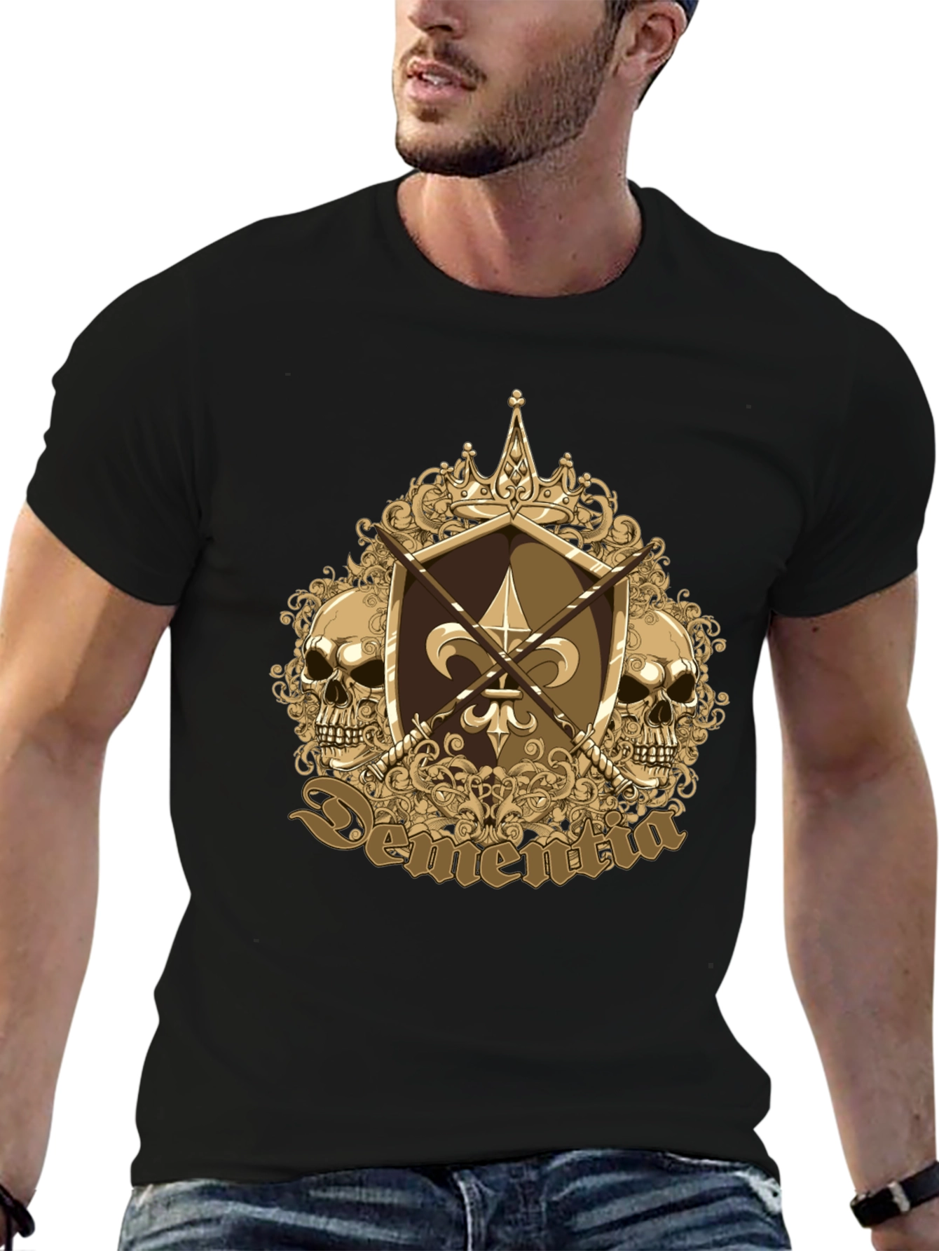 Skull Fleur-de-lis Graphic Tee