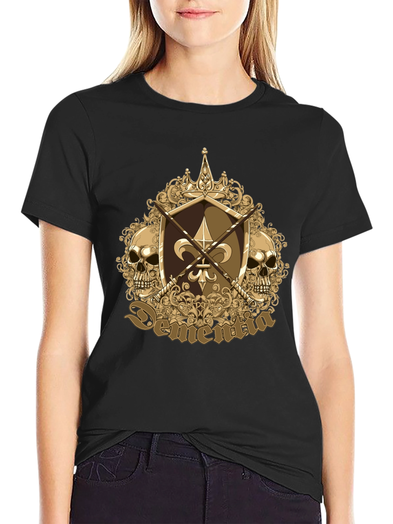 Skull Fleur-de-lis Graphic Tee