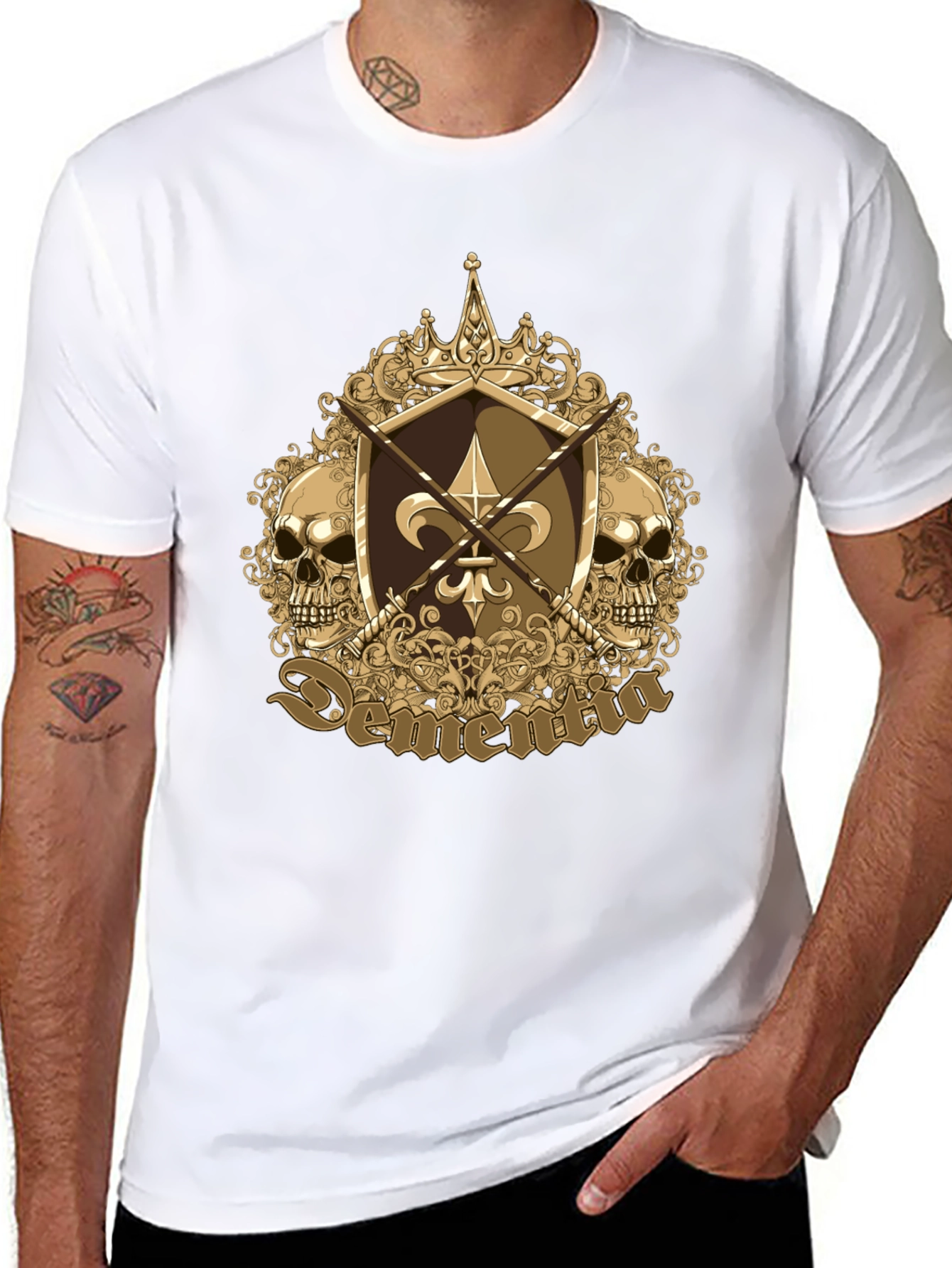 Skull Fleur-de-lis Graphic Tee