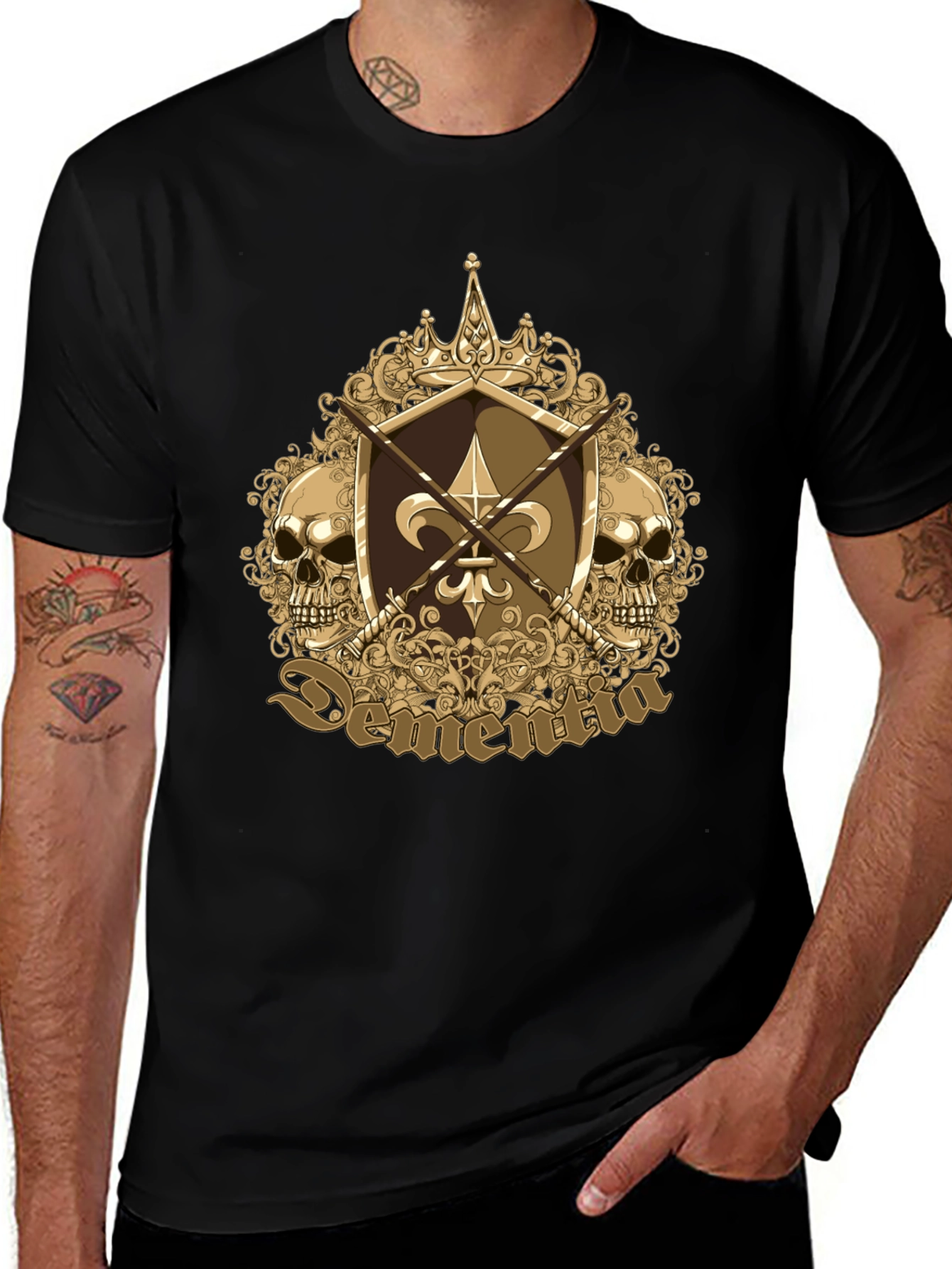 Skull Fleur-de-lis Graphic Tee
