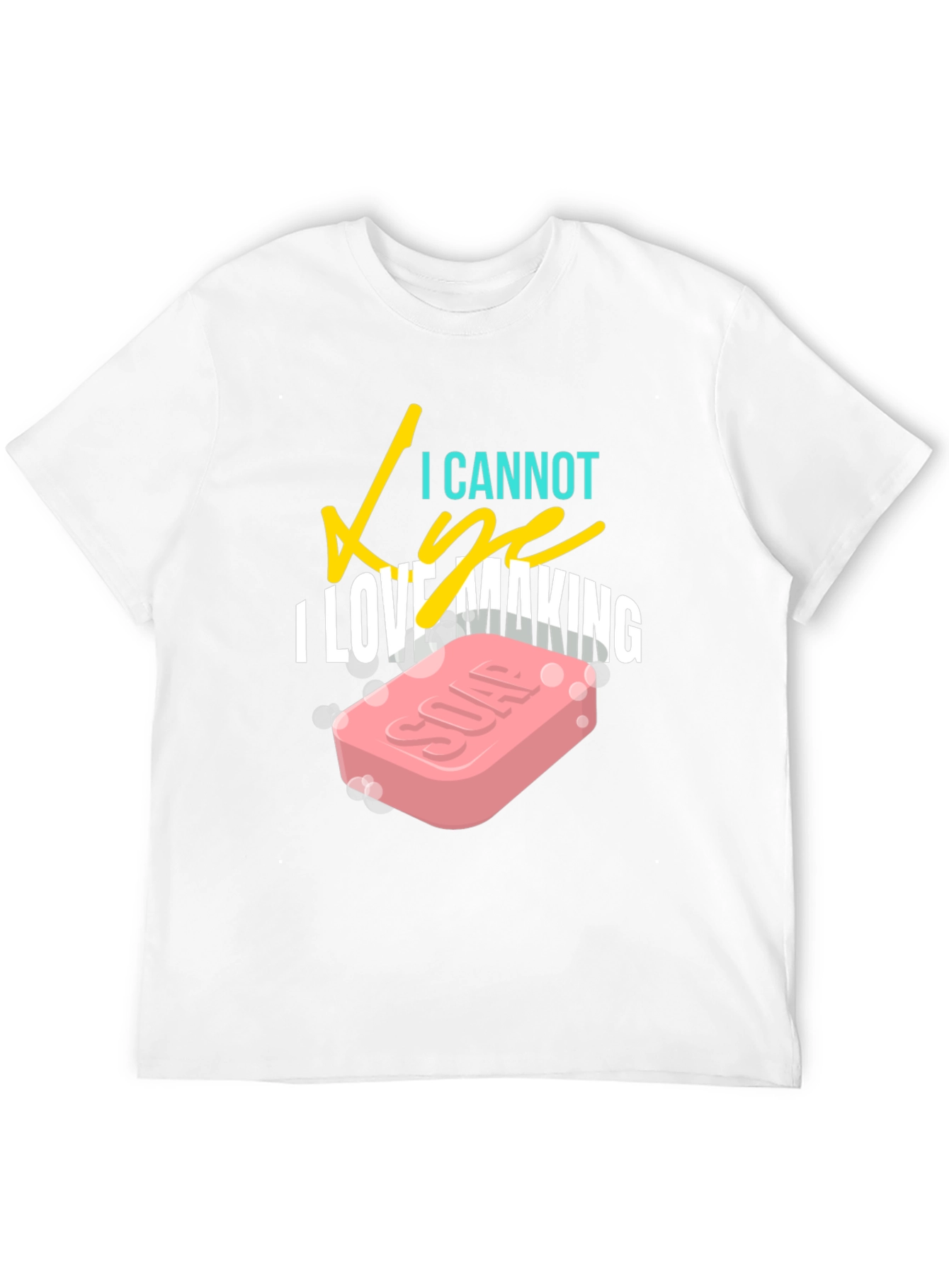 I Love Making Soap Black T-Shirt