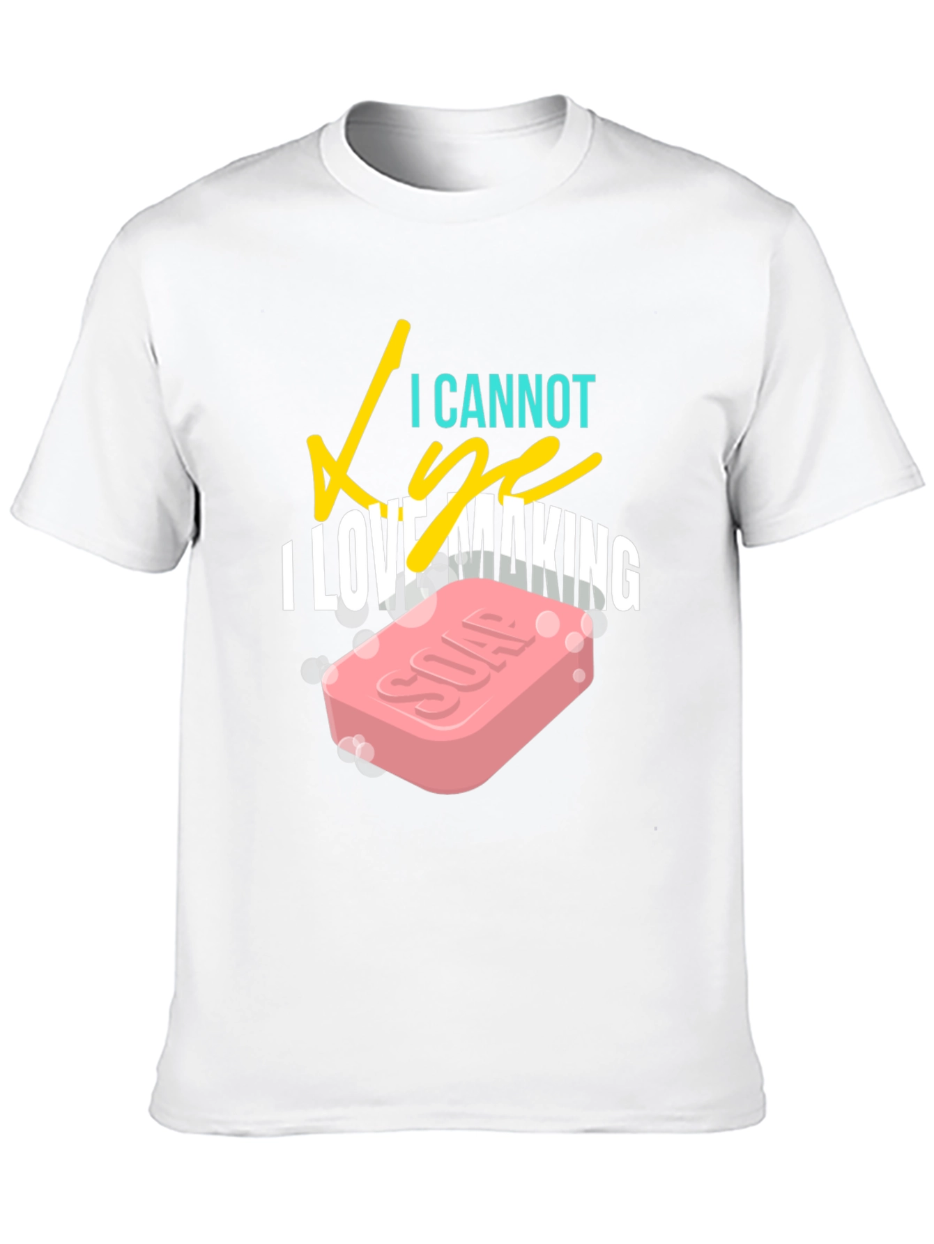 I Love Making Soap Black T-Shirt