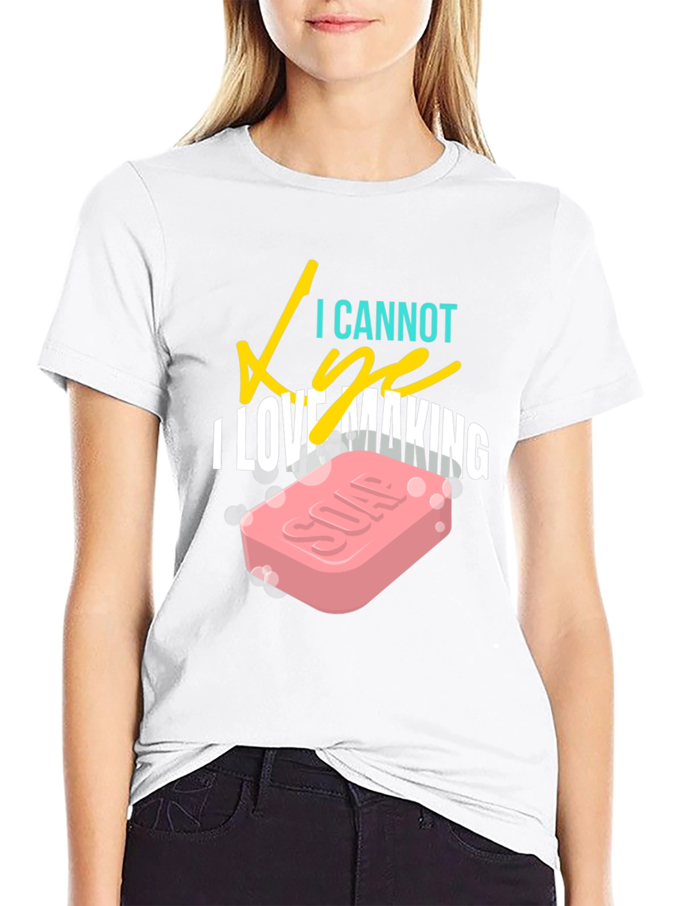 I Love Making Soap Black T-Shirt