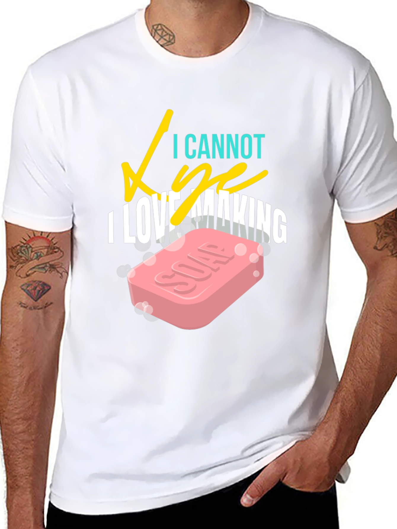 I Love Making Soap Black T-Shirt