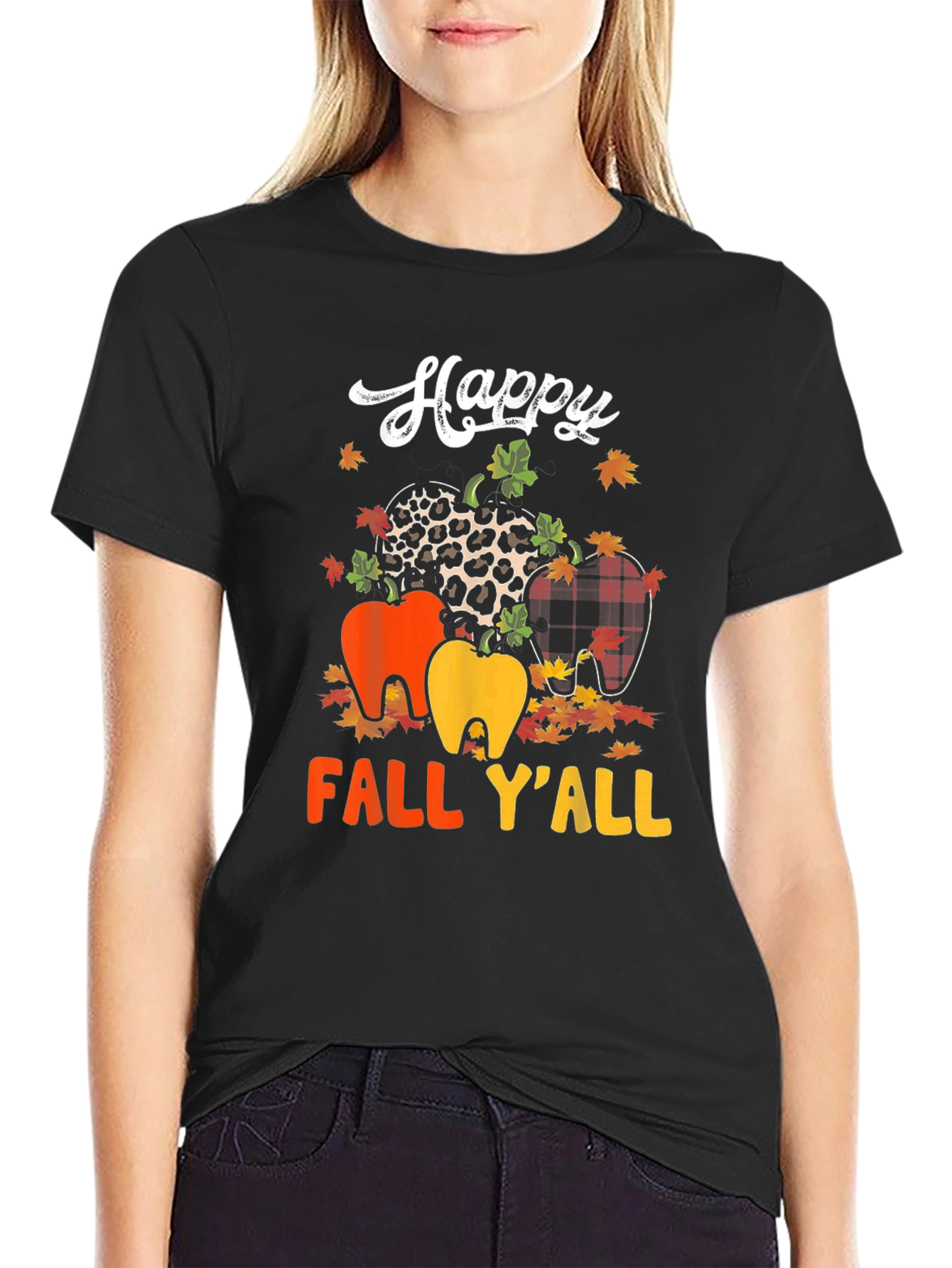 Happy Fall YAll Teeth T-Shirt