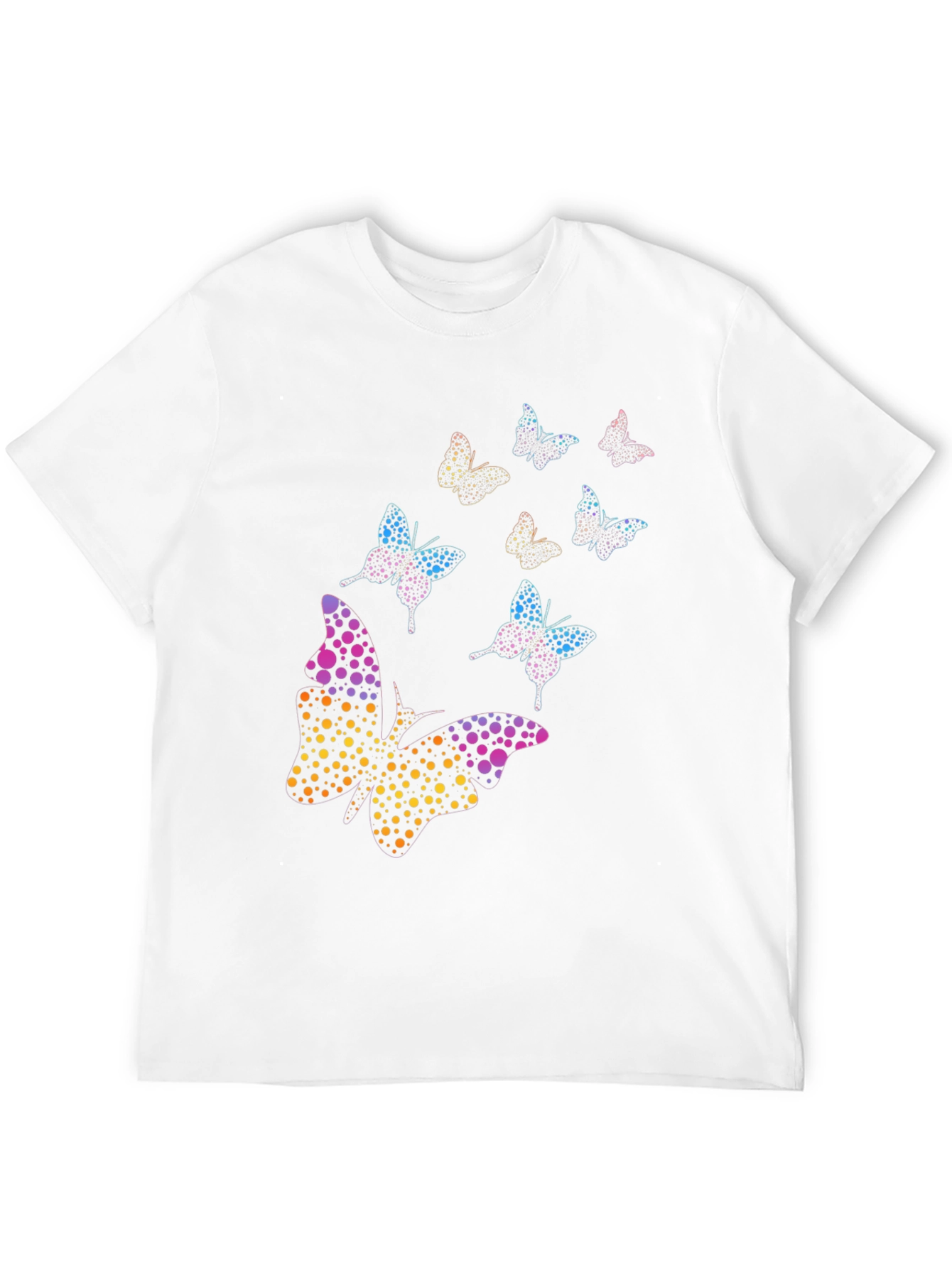 Butterfly Dotted Design Mens T-Shirt