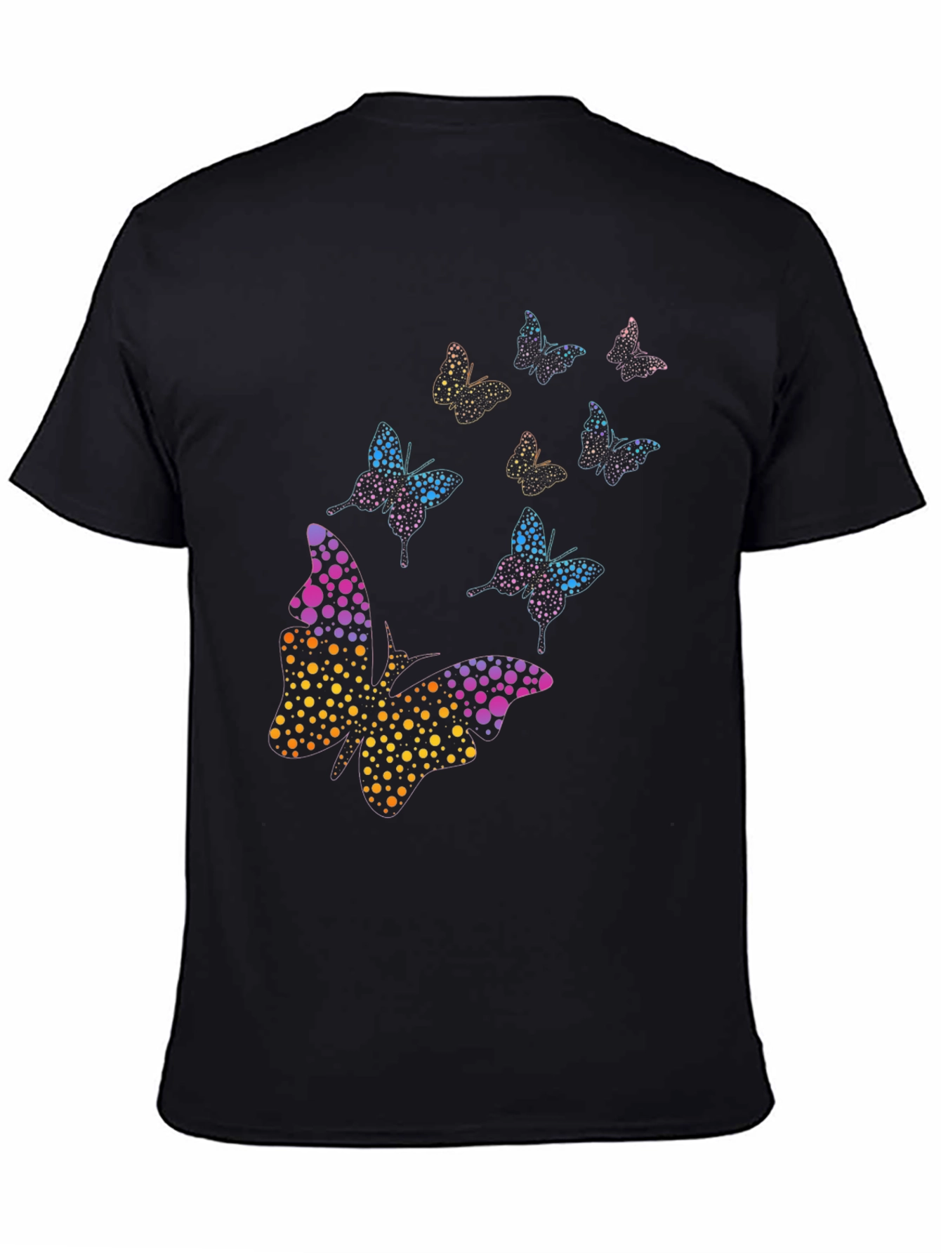 Butterfly Dotted Design Mens T-Shirt