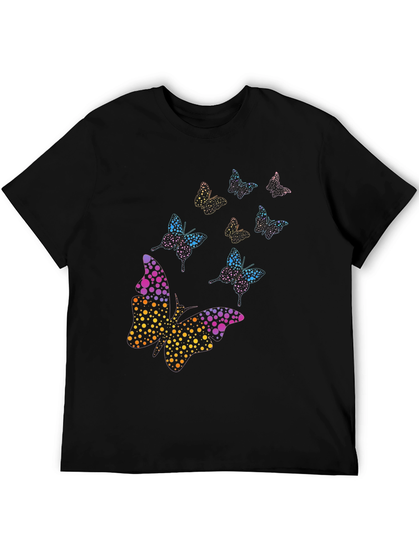 Butterfly Dotted Design Mens T-Shirt