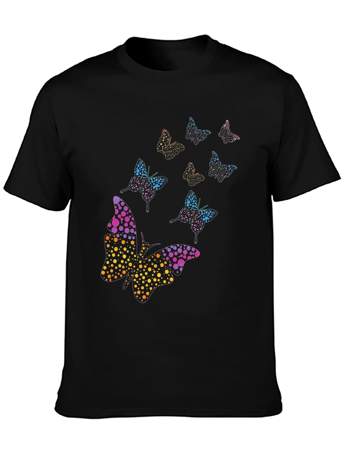 Butterfly Dotted Design Mens T-Shirt