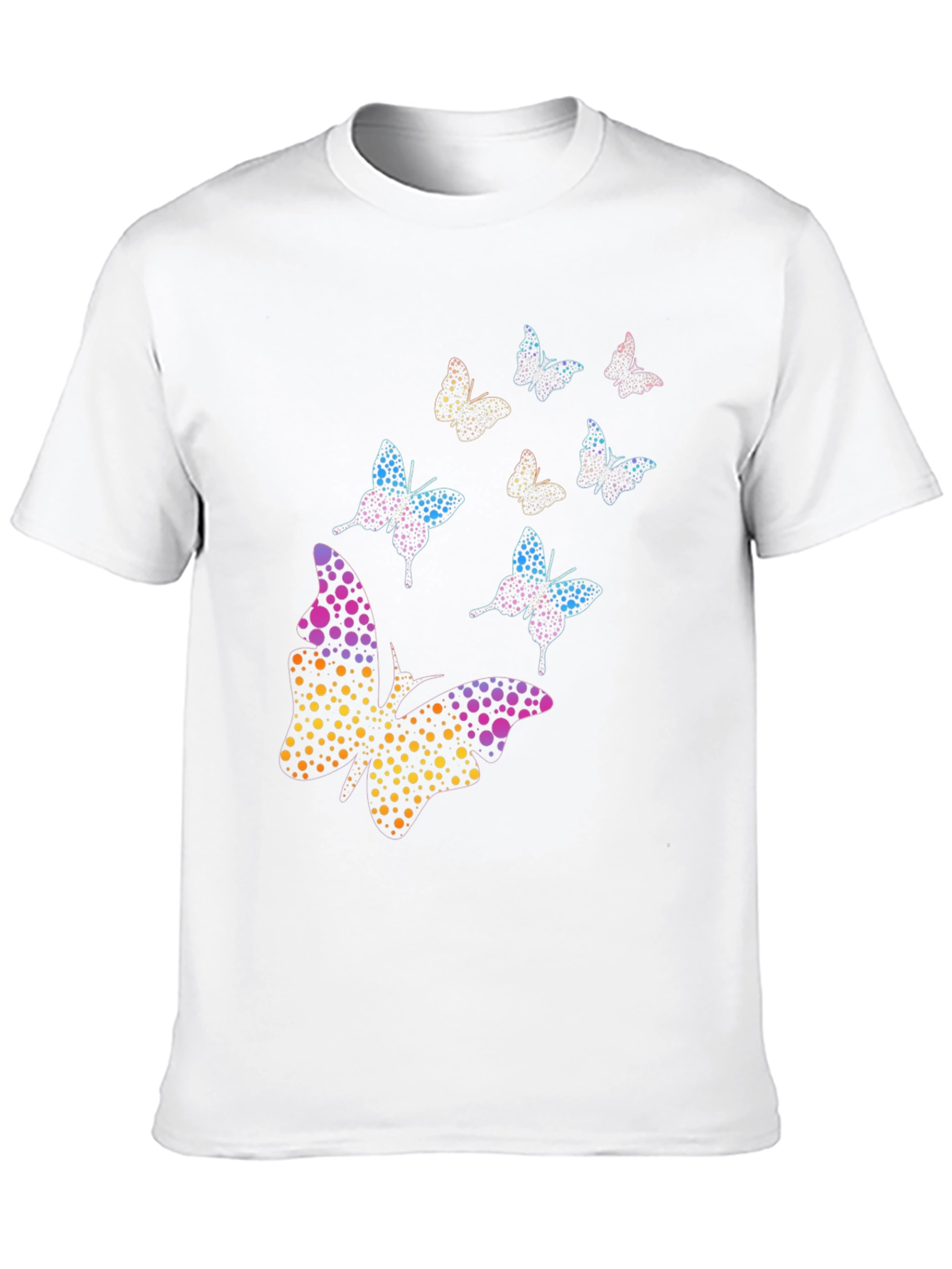 Butterfly Dotted Design Mens T-Shirt