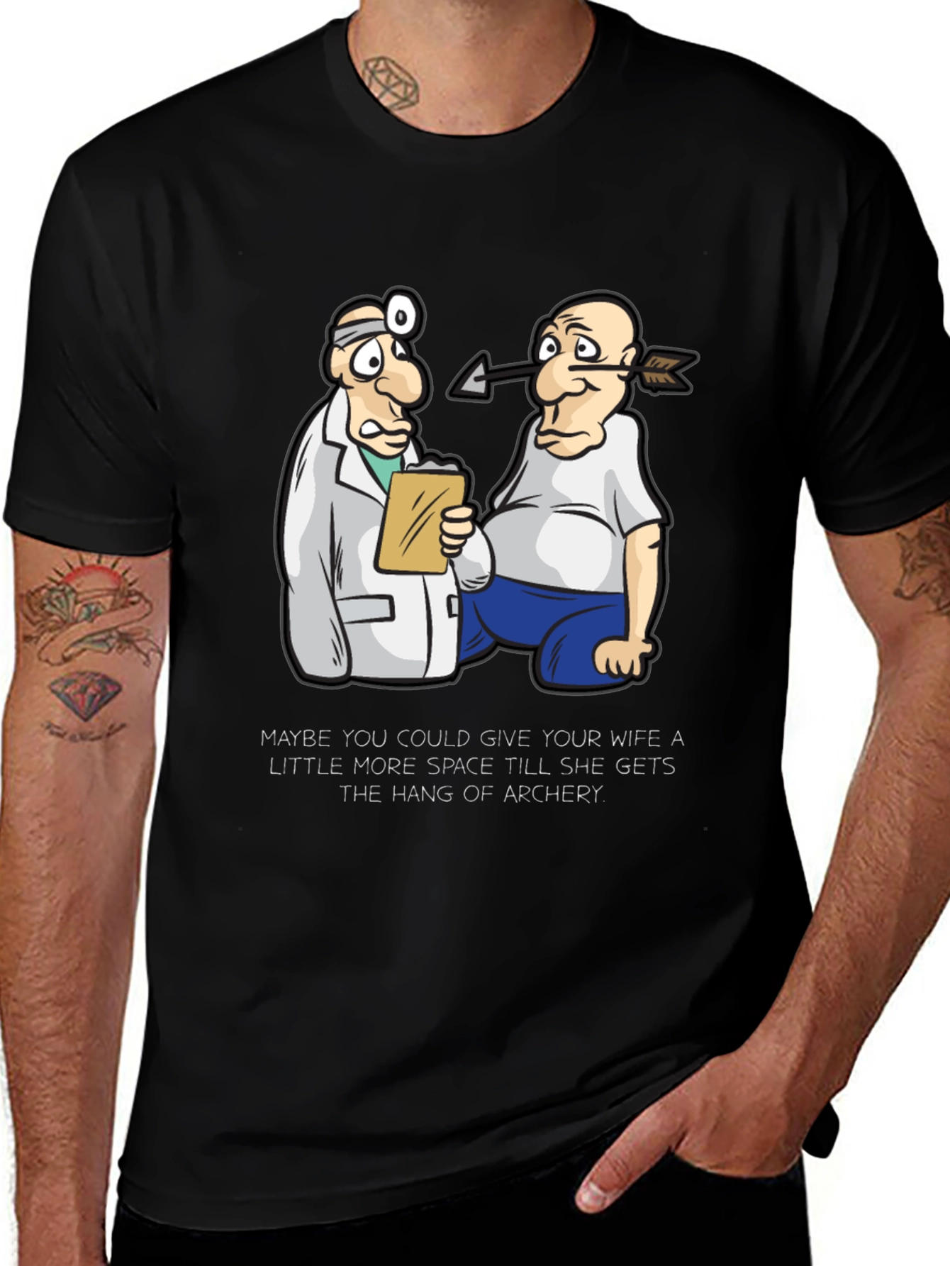 Funny Archery T-Shirt: Doctor & Patient