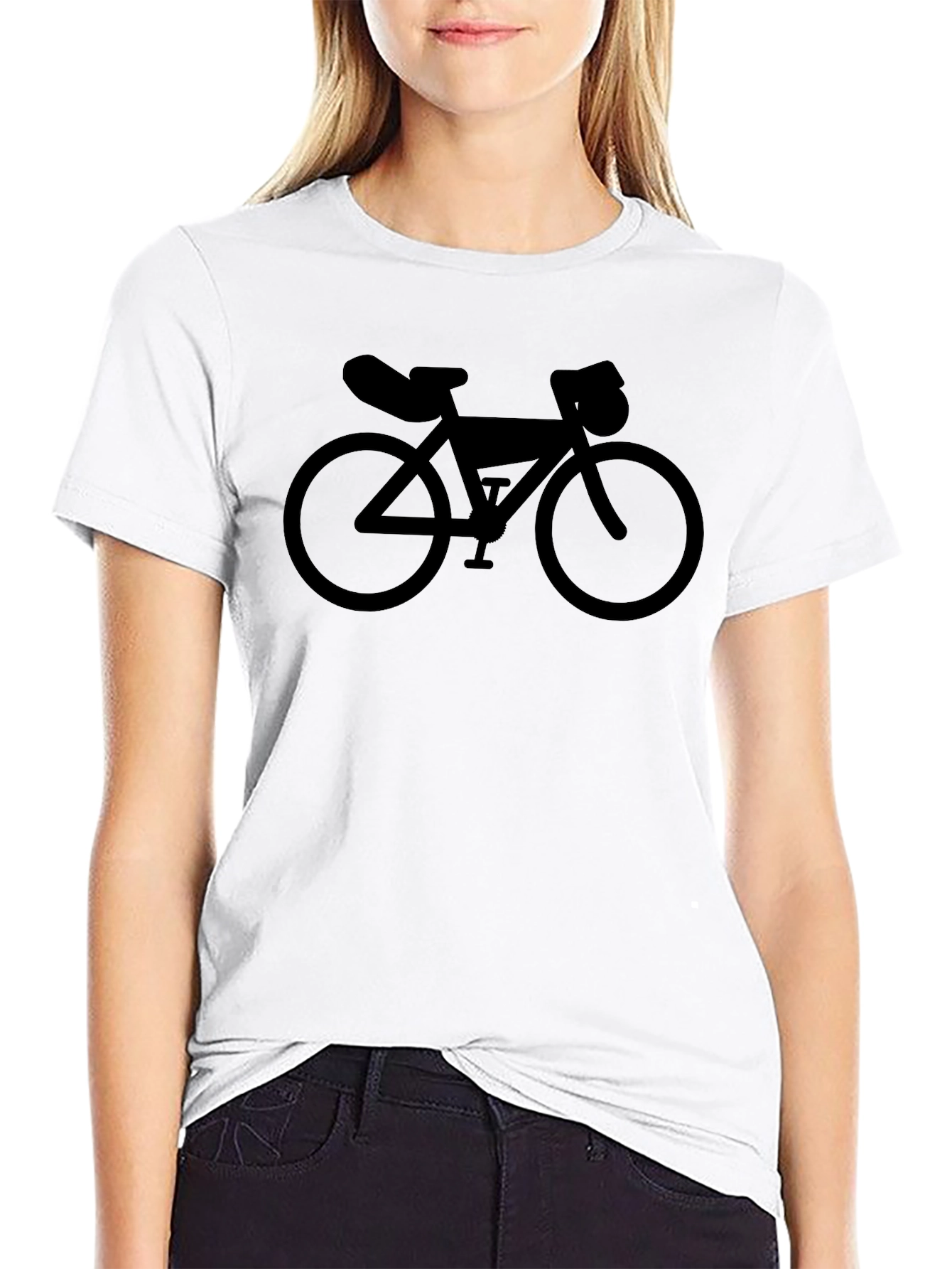Bicycle Touring Graphic Tee - Black